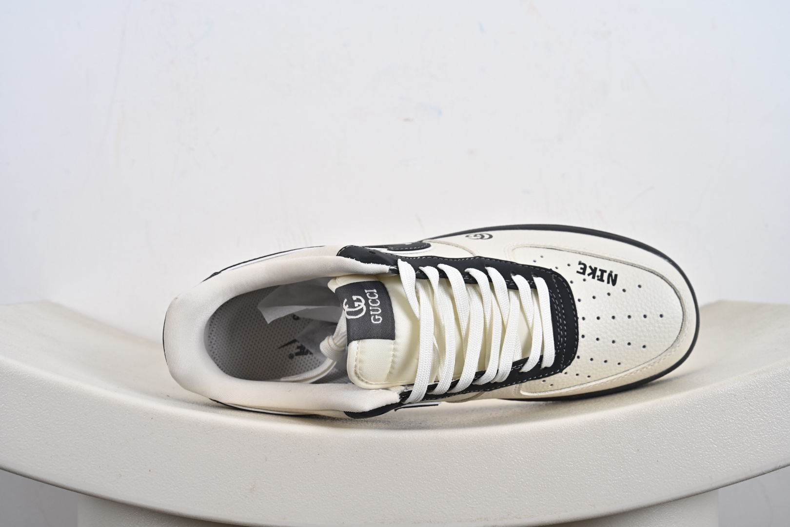 Nike Air Force 1 '07 Low “古驰联名——灰白双拼米灰”空军一号 低帮 运动鞋 KJ1688-013