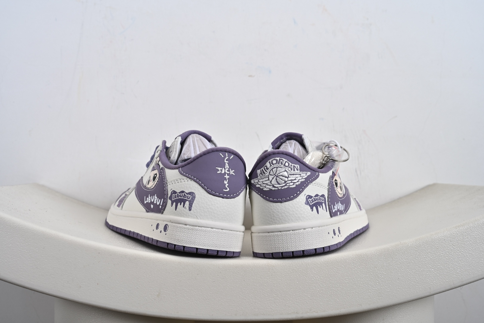 定制版Travis Scott x Fragment Design x Air Jordan 1 Low OG SP AJ1 乔1 Labubu 拉布布联名 低帮文化休闲板鞋 JW1188-164