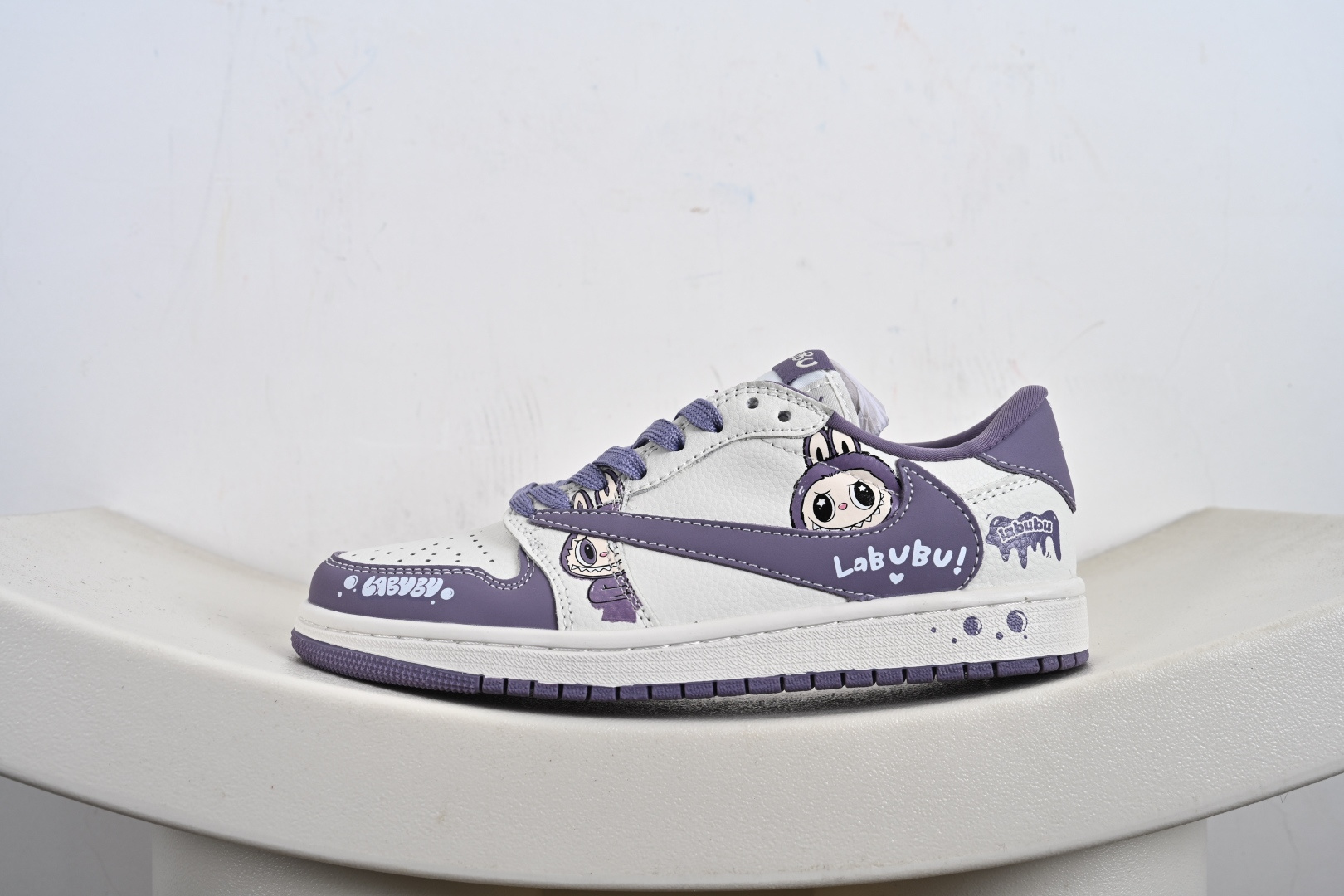 定制版Travis Scott x Fragment Design x Air Jordan 1 Low OG SP AJ1 乔1 Labubu 拉布布联名 低帮文化休闲板鞋 JW1188-164