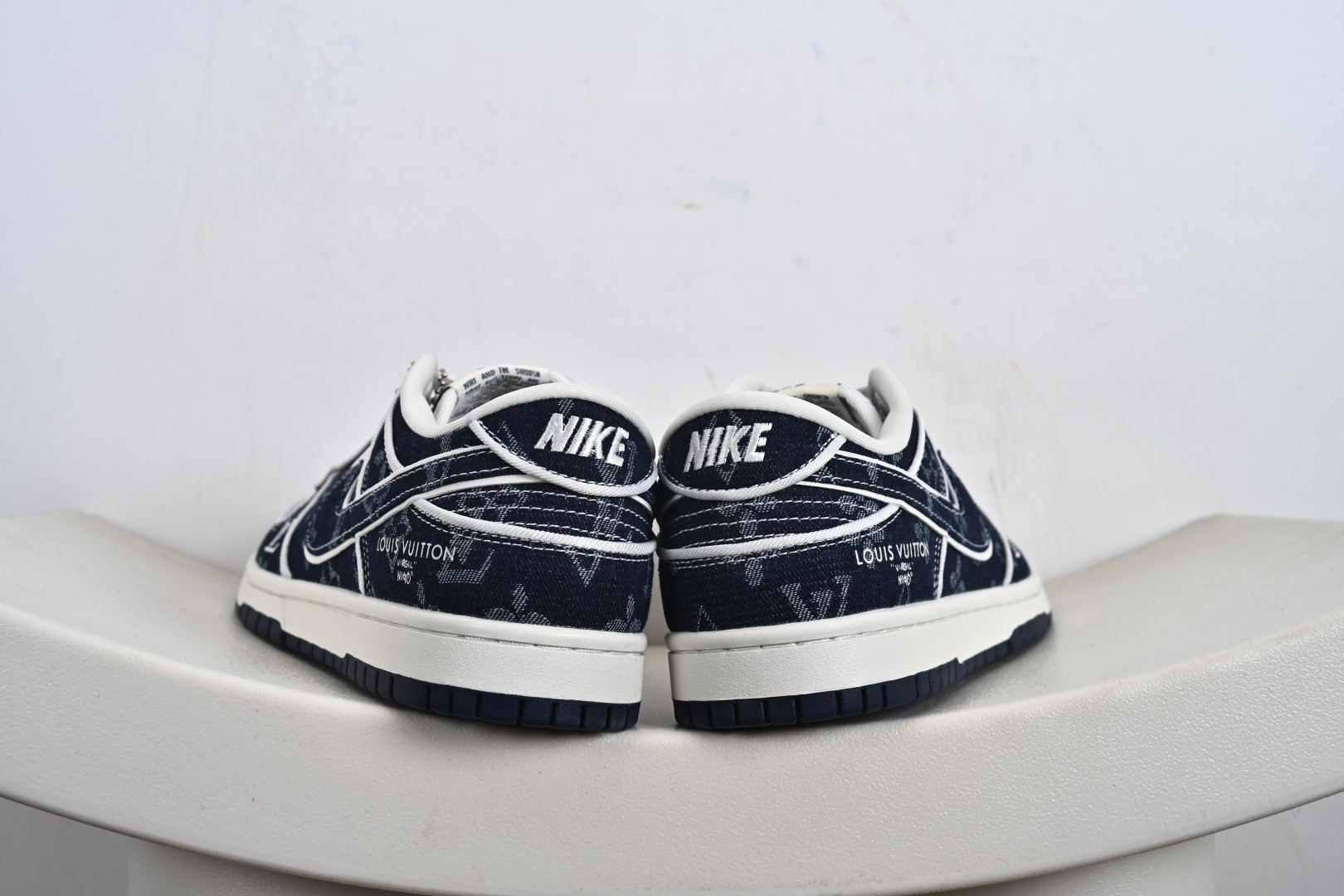 Nike SB Dunk Low“LV联名——深蓝牛仔” 高端定制 低帮休闲板鞋 SC0601-469