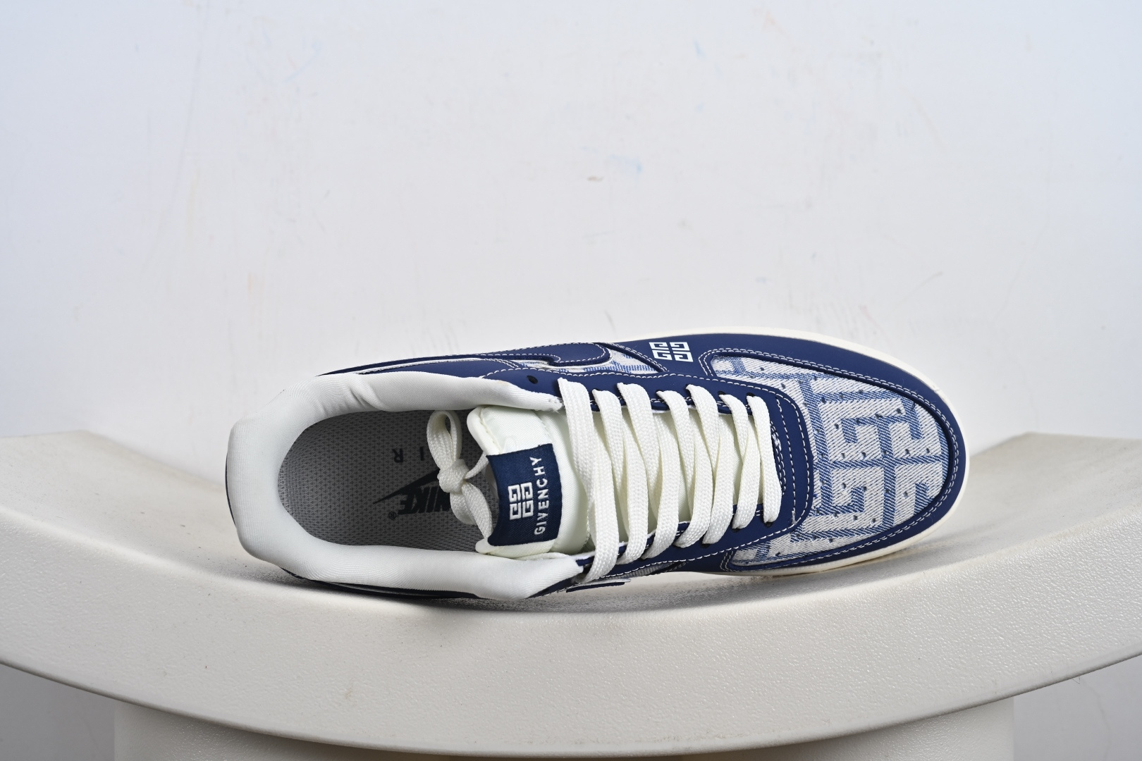 定制版Givenchy x Nike Air Force 1 Low 纪梵希 x 耐克 空军一号 低帮 联名蓝色 DK0188-087