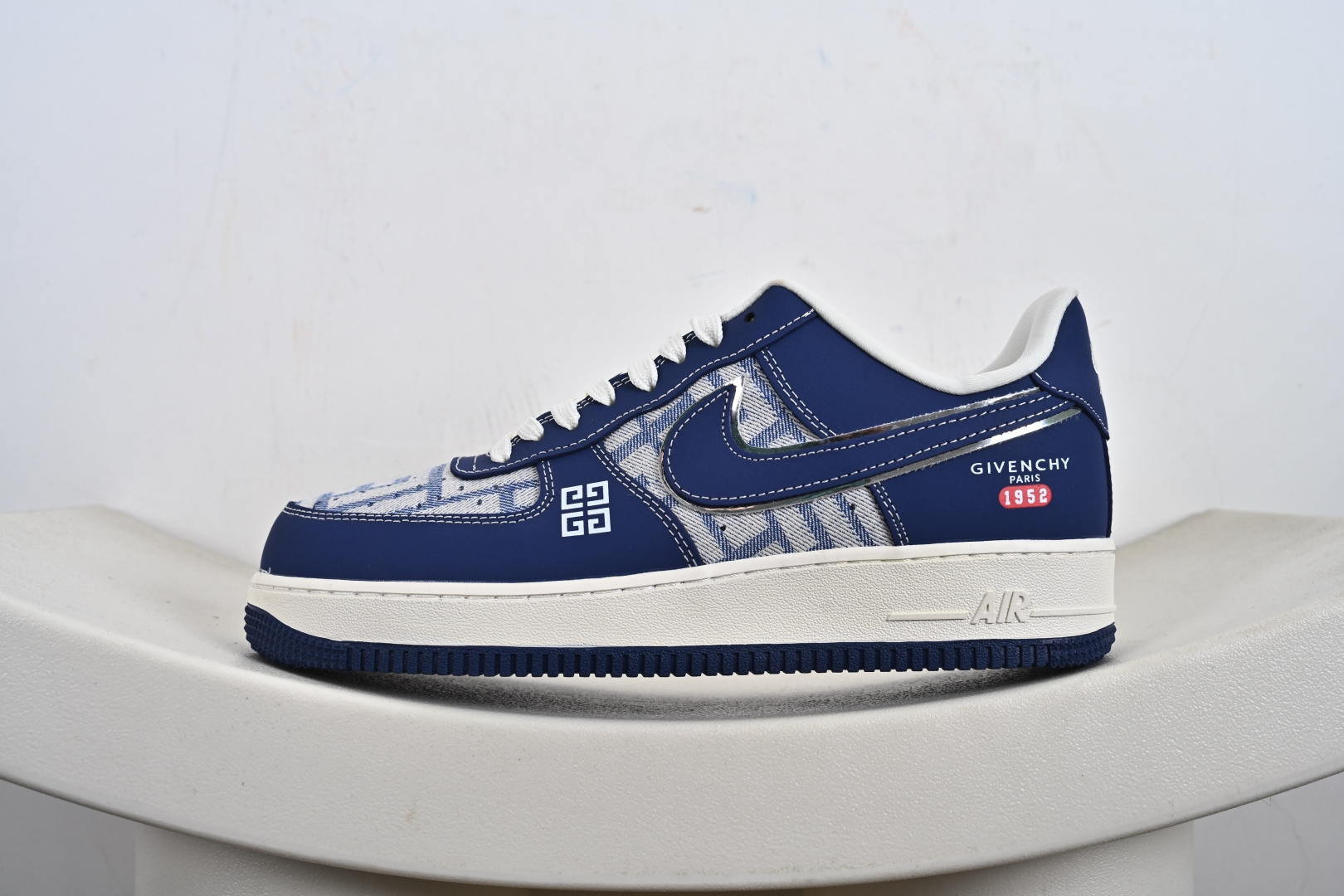 定制版Givenchy x Nike Air Force 1 Low 纪梵希 x 耐克 空军一号 低帮 联名蓝色 DK0188-087