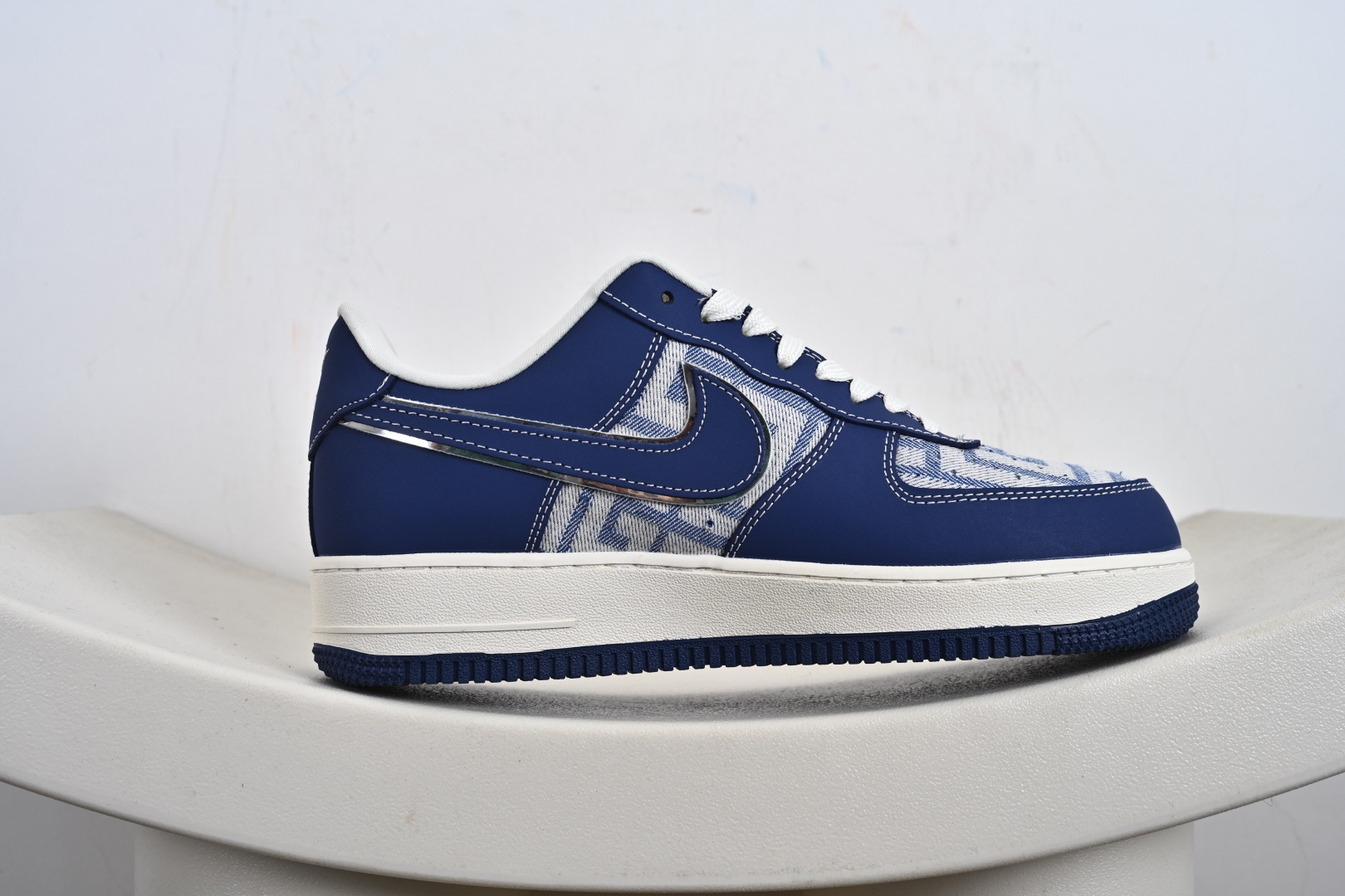 定制版Givenchy x Nike Air Force 1 Low 纪梵希 x 耐克 空军一号 低帮 联名蓝色 DK0188-087