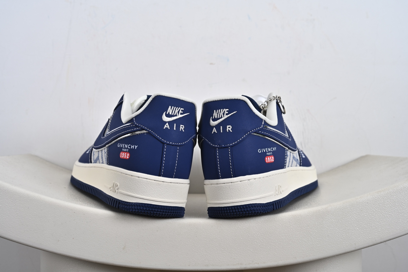 定制版Givenchy x Nike Air Force 1 Low 纪梵希 x 耐克 空军一号 低帮 联名蓝色 DK0188-087