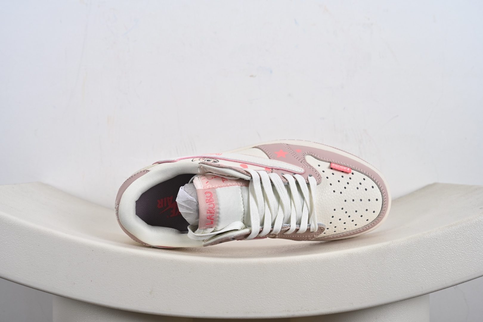 Nike Air Jordan 1 Low 定制配色 拉布布联名 定制AJ联名-高端定制 低帮复古文化板鞋 DZ5899-021