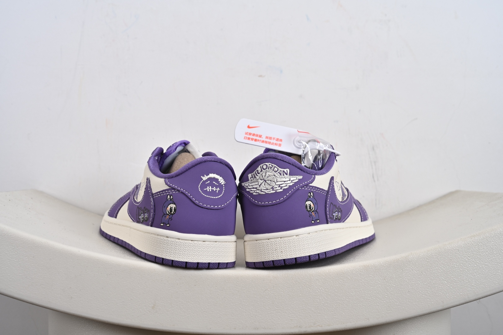 定制版Travis Scott x Fragment Design x Jordan Air Jordan 1 Low OG SP “白紫拉布布” DD7866-113