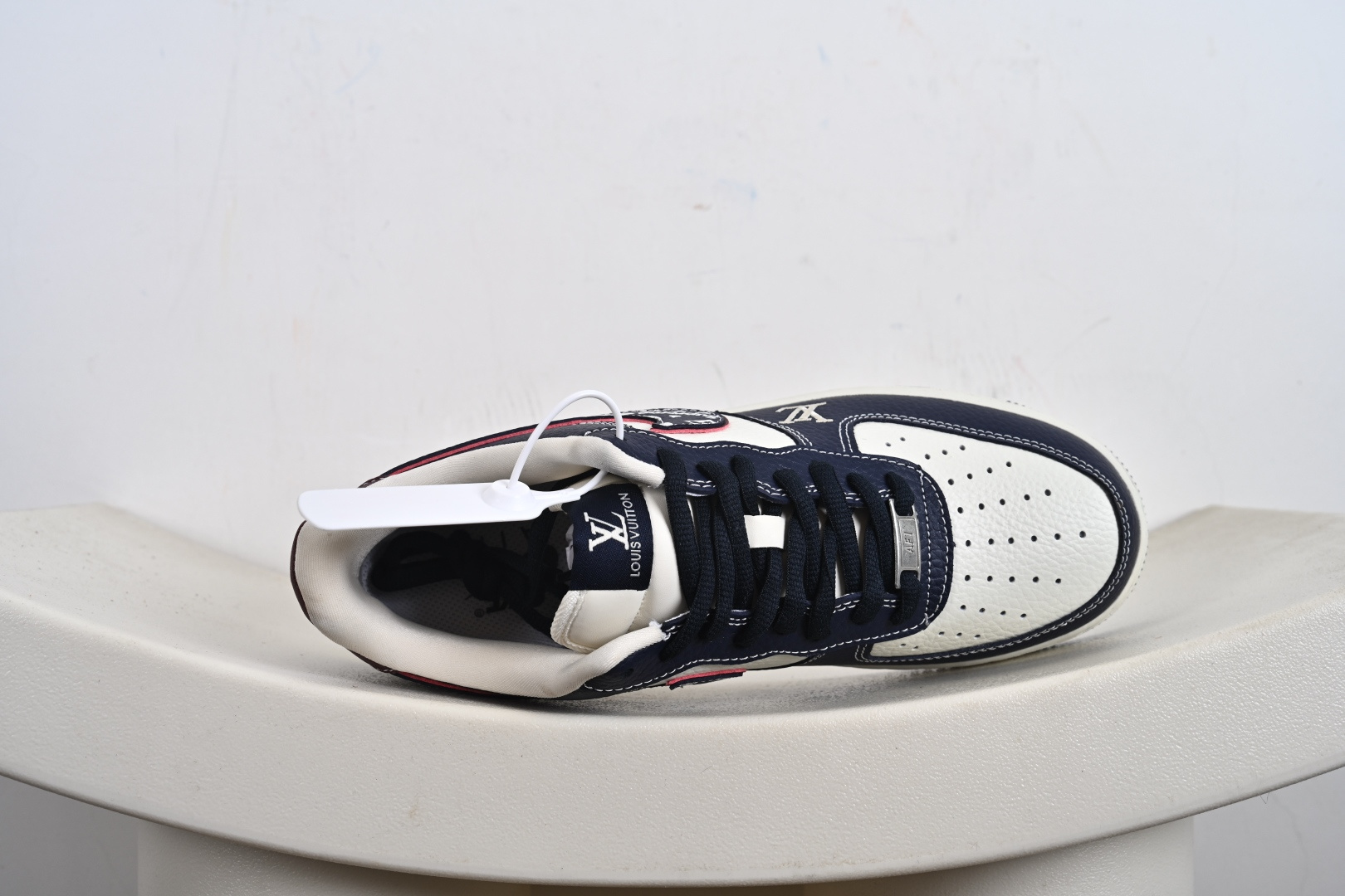 定制版Supreme x Louis x NK Air Force 1 Low Sup x 空军一号 低帮 三方联名 蓝白红 YF9511-801