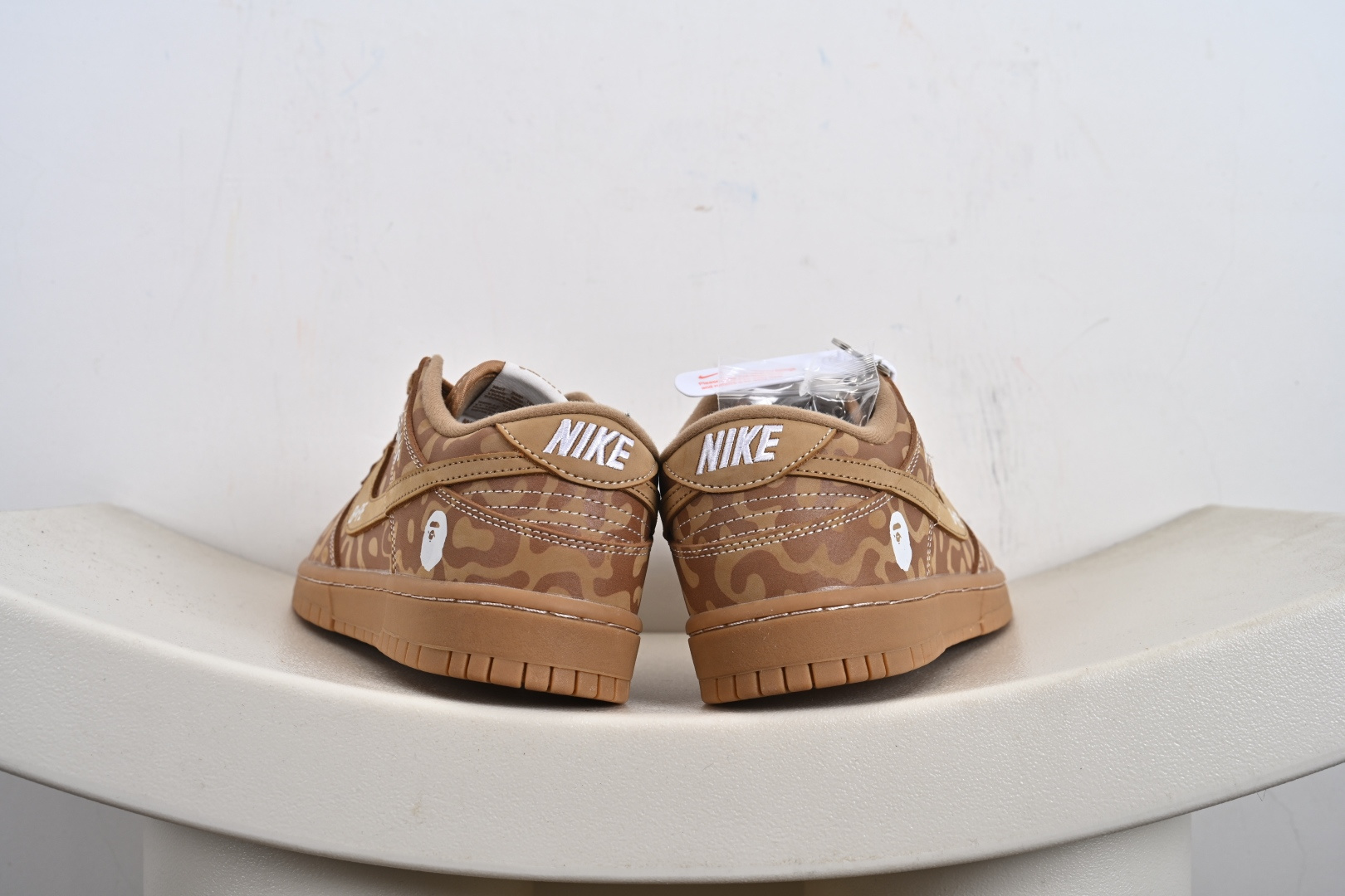 定制版Bape x NK Dunk SB Low Bpae猿人头 x SB 低帮 联名小麦 LW1818-121