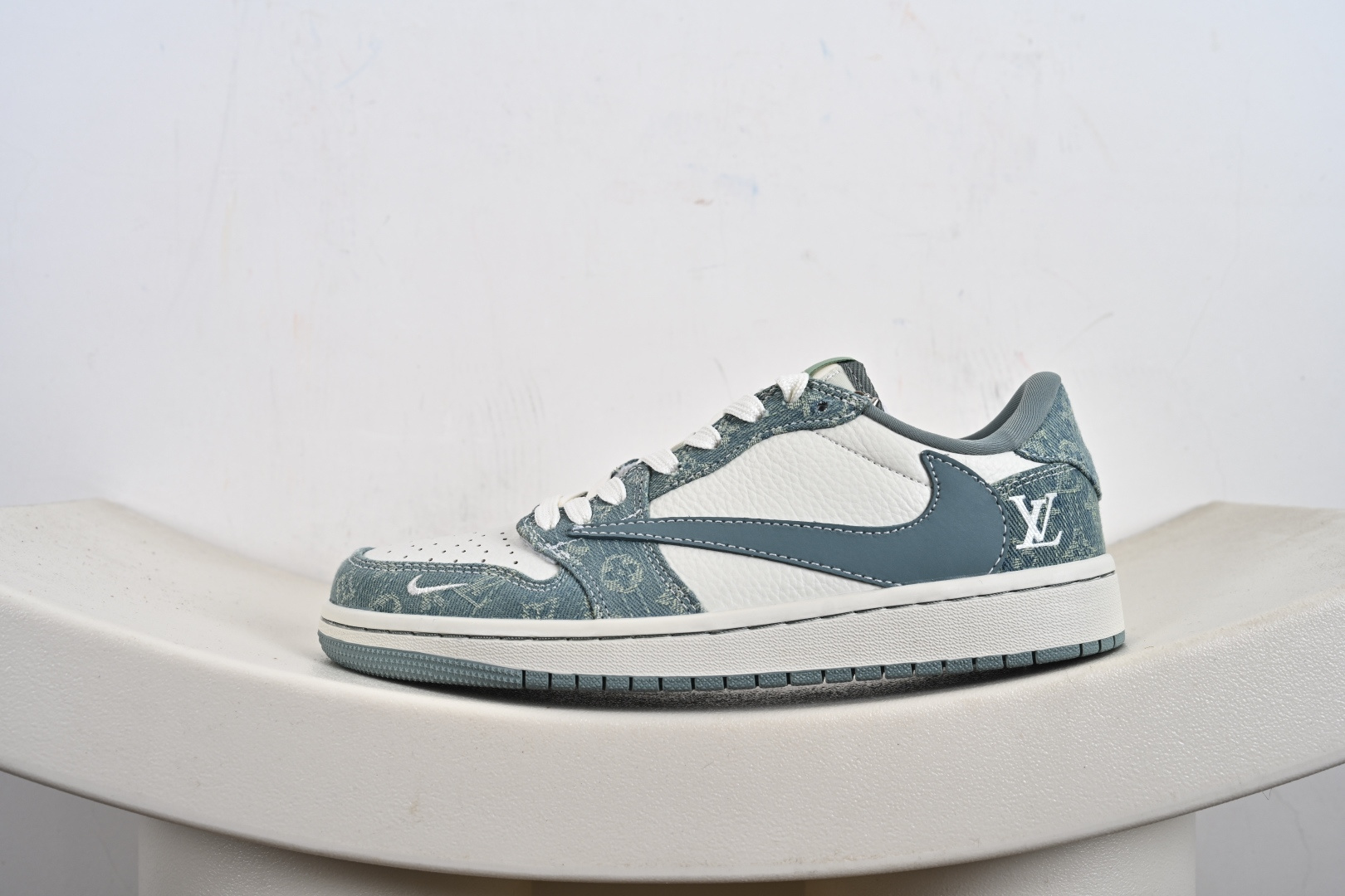 Nike Air Jordan 1 Low 定制配色 LV联名 定制AJ联名-高端定制 低帮复古文化板鞋 SC0601-057