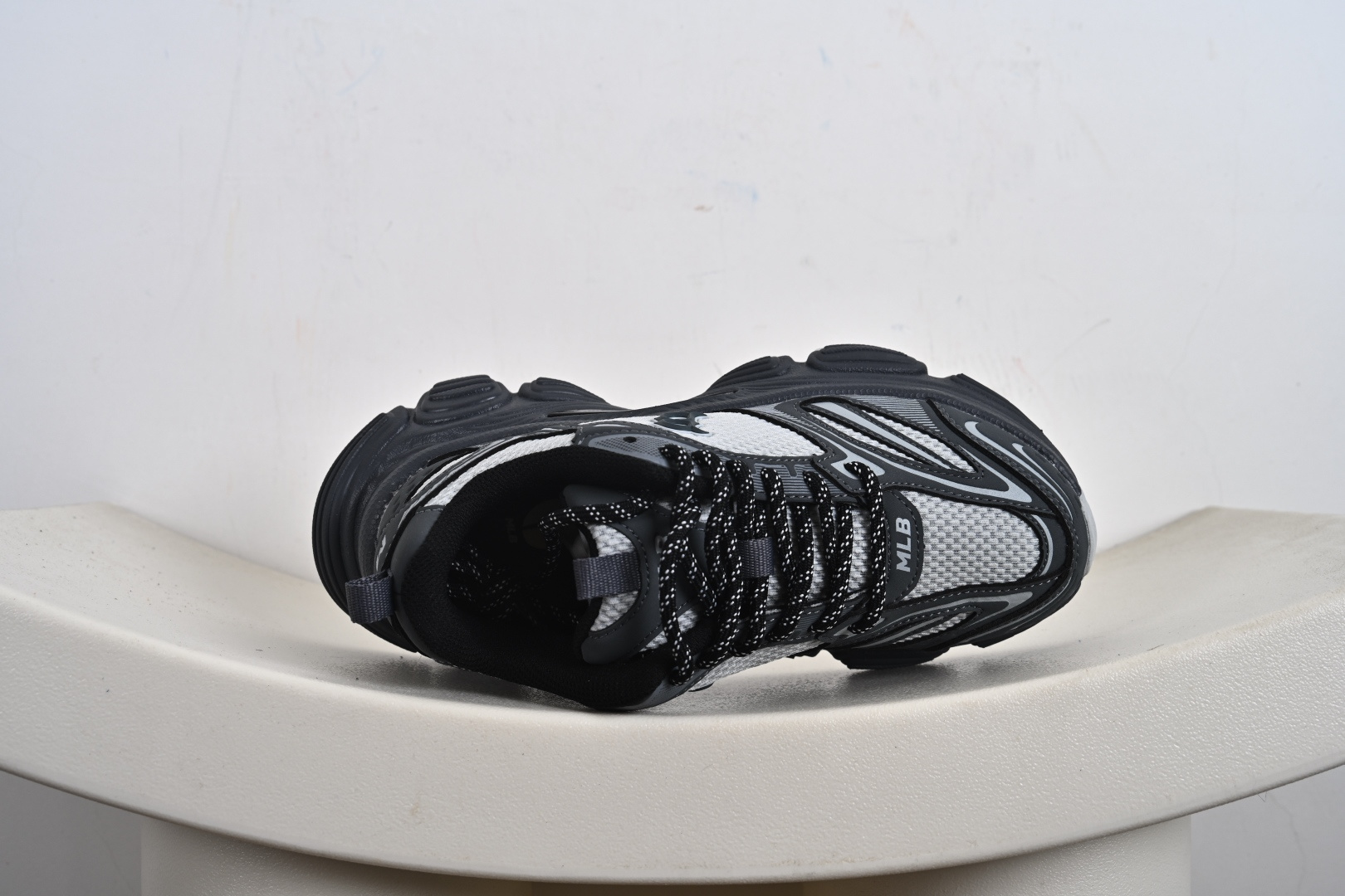 NY美国榄球洋基队限定 x MLB Big Ball Chunky Mesh 厚底老爹系列低帮魔术贴轻量休闲运动慢跑鞋 3ASHW015N