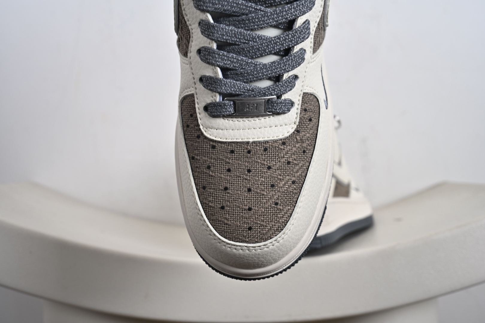 NK Air Force 1'07 Low Supreme联名 米灰帆布 空军一号低帮休闲板鞋 XX3168-210