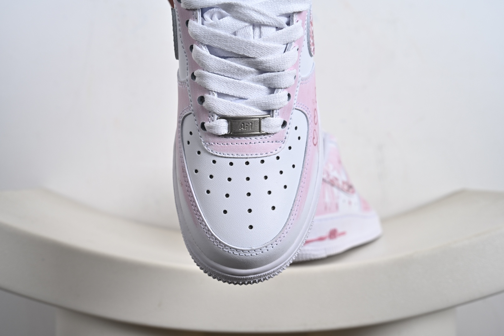 Nike Air Force 1'07 Low 蝴蝶结 白粉 空军一号低帮休闲板鞋 ZH0316-116