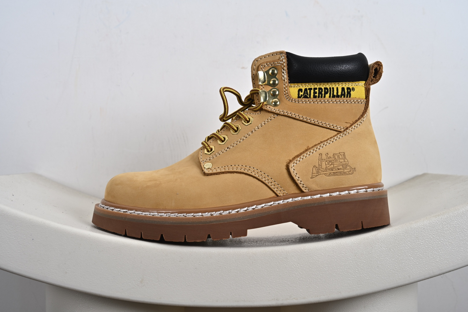 280 硬汉推土机品牌·卡特/CAT Founder Bo 开创者系列男士系带百搭中帮真皮休闲工装马丁靴 P730109L22002