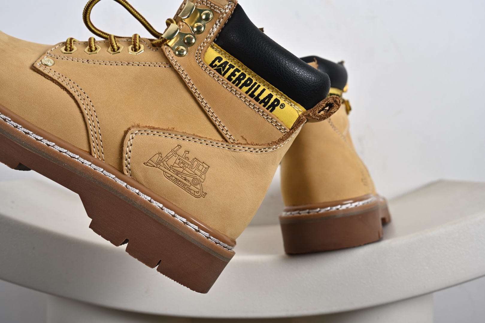 280 硬汉推土机品牌·卡特/CAT Founder Bo 开创者系列男士系带百搭中帮真皮休闲工装马丁靴 P730109L22002