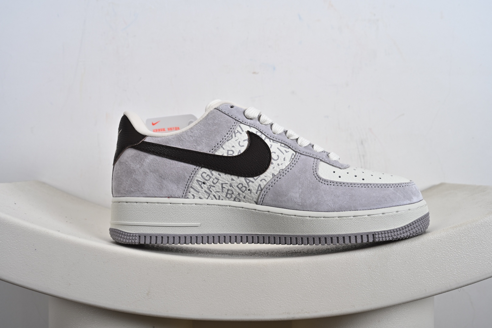 240 Nike Air Force 1'07 Low 巴黎世家联名 白棕 空军一号低帮休闲板鞋 YF9511-806