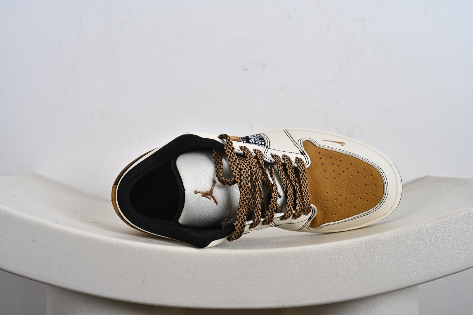 The North Face x Air Jordan 1 Low 拼接黑土黄 LD2025-001