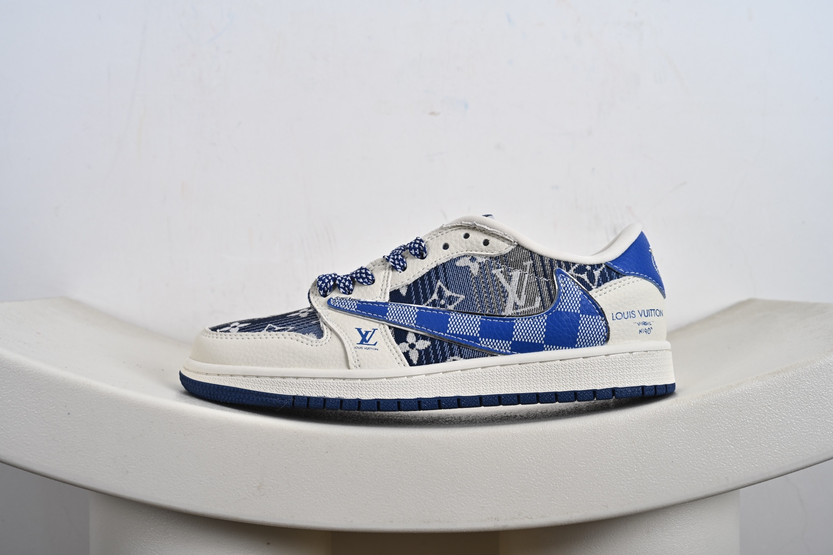Travis Scott x Fragment Design x Jordan Air Jordan 1 Low SP “路易威登LV联名---帆布LV印花” XS2025-075