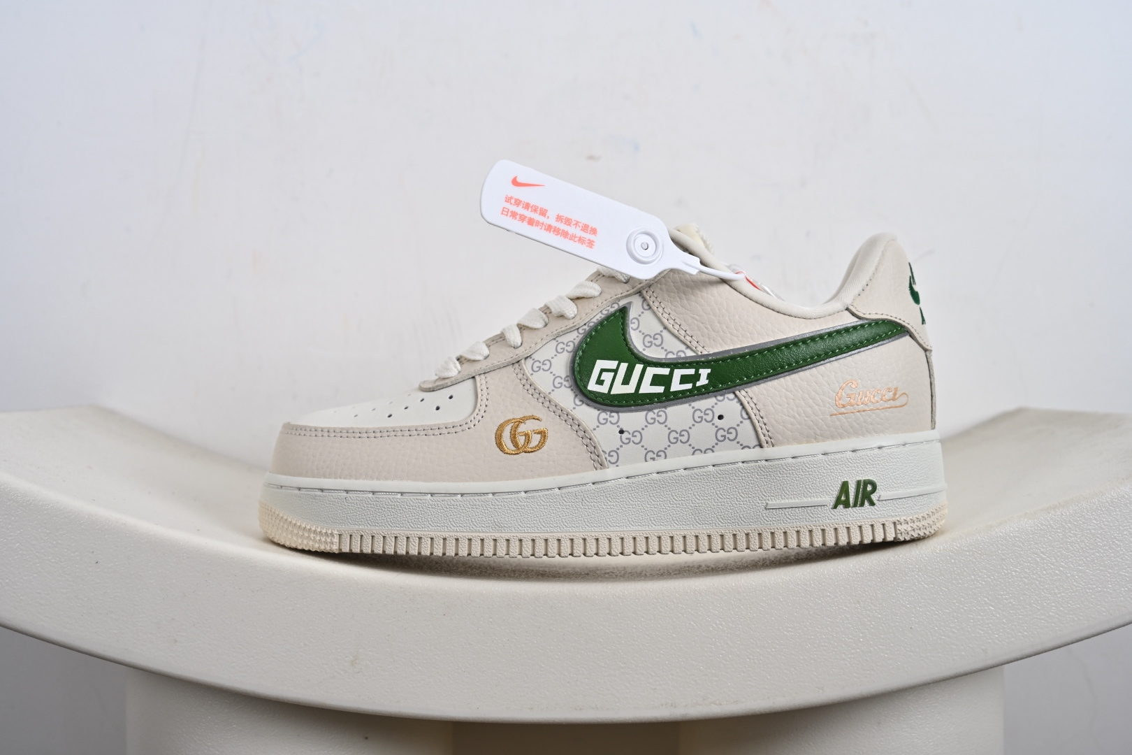 NIke Air Force 1 '07 Low GUCCI 联名--白棕绿空军一号低帮 YF9511-804