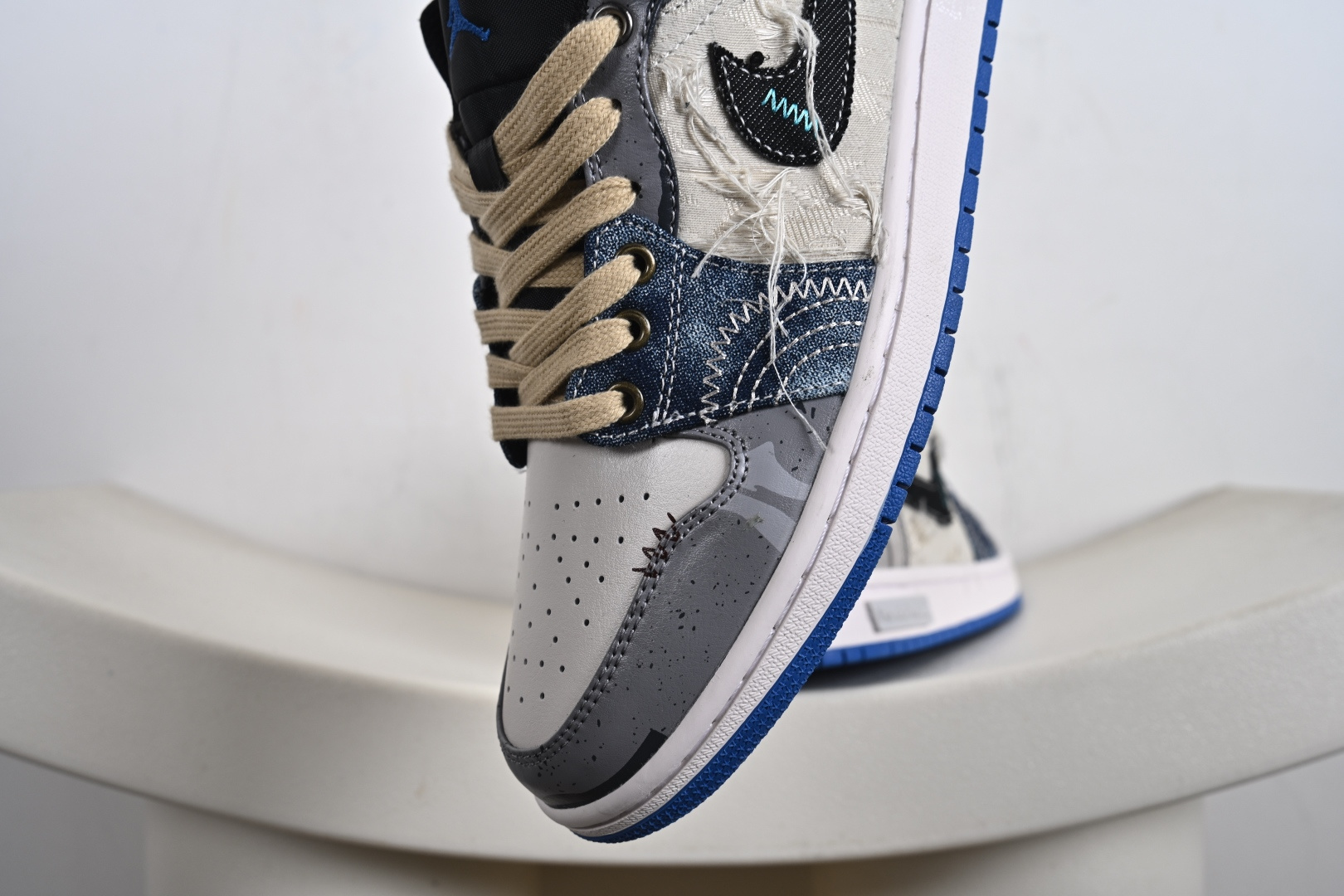 -全码补出 Air Jordan AJ1 Low 熊猫恶作剧全系-乘浪钓手 过度捕捞 553558-140