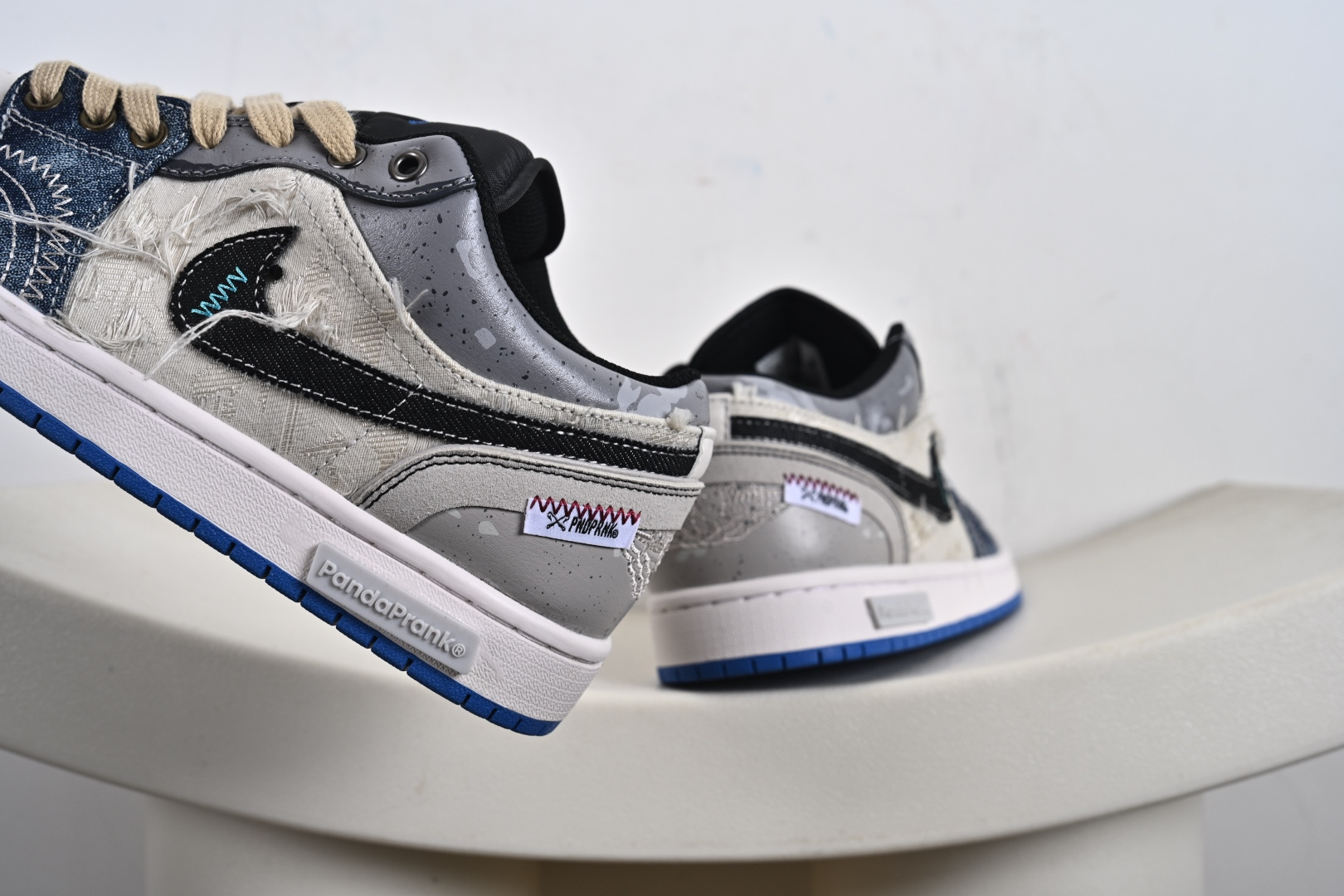 -全码补出 Air Jordan AJ1 Low 熊猫恶作剧全系-乘浪钓手 过度捕捞 553558-140