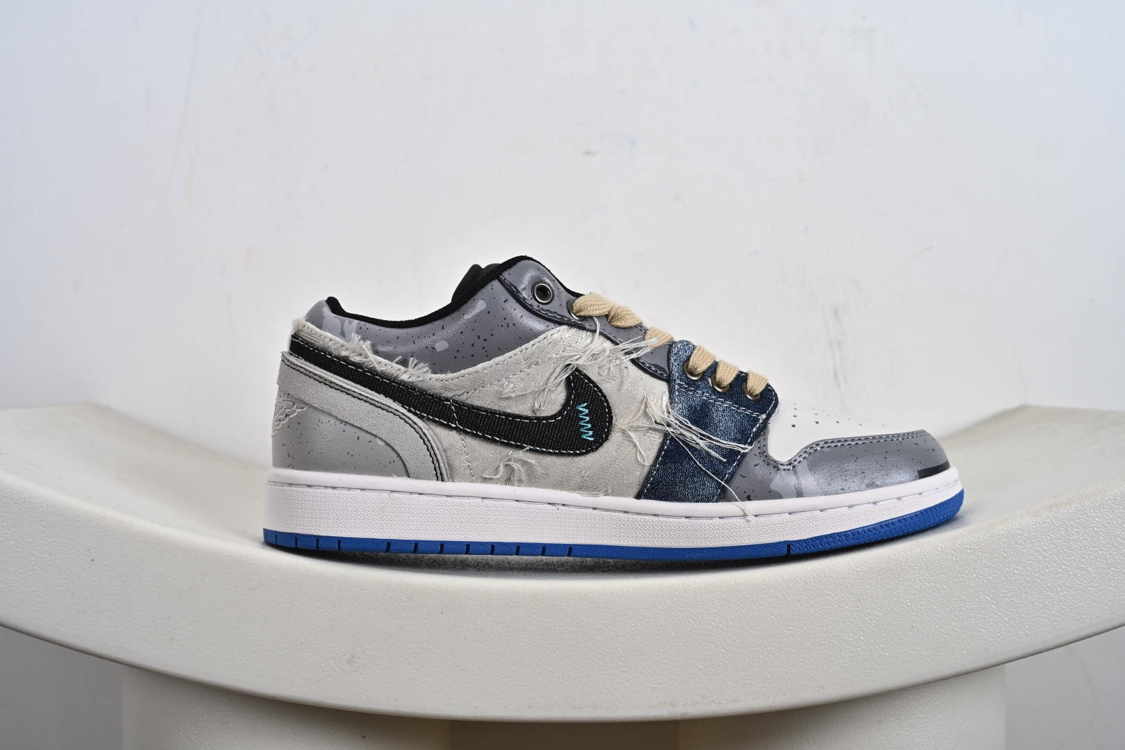 -全码补出 Air Jordan AJ1 Low 熊猫恶作剧全系-乘浪钓手 过度捕捞 553558-140