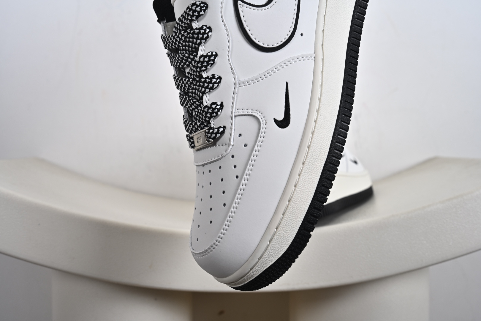 Nike Air Force 1'07 Low ”Justdoit” 白黑小勾 空军一号低帮休闲板鞋 CS5288-038