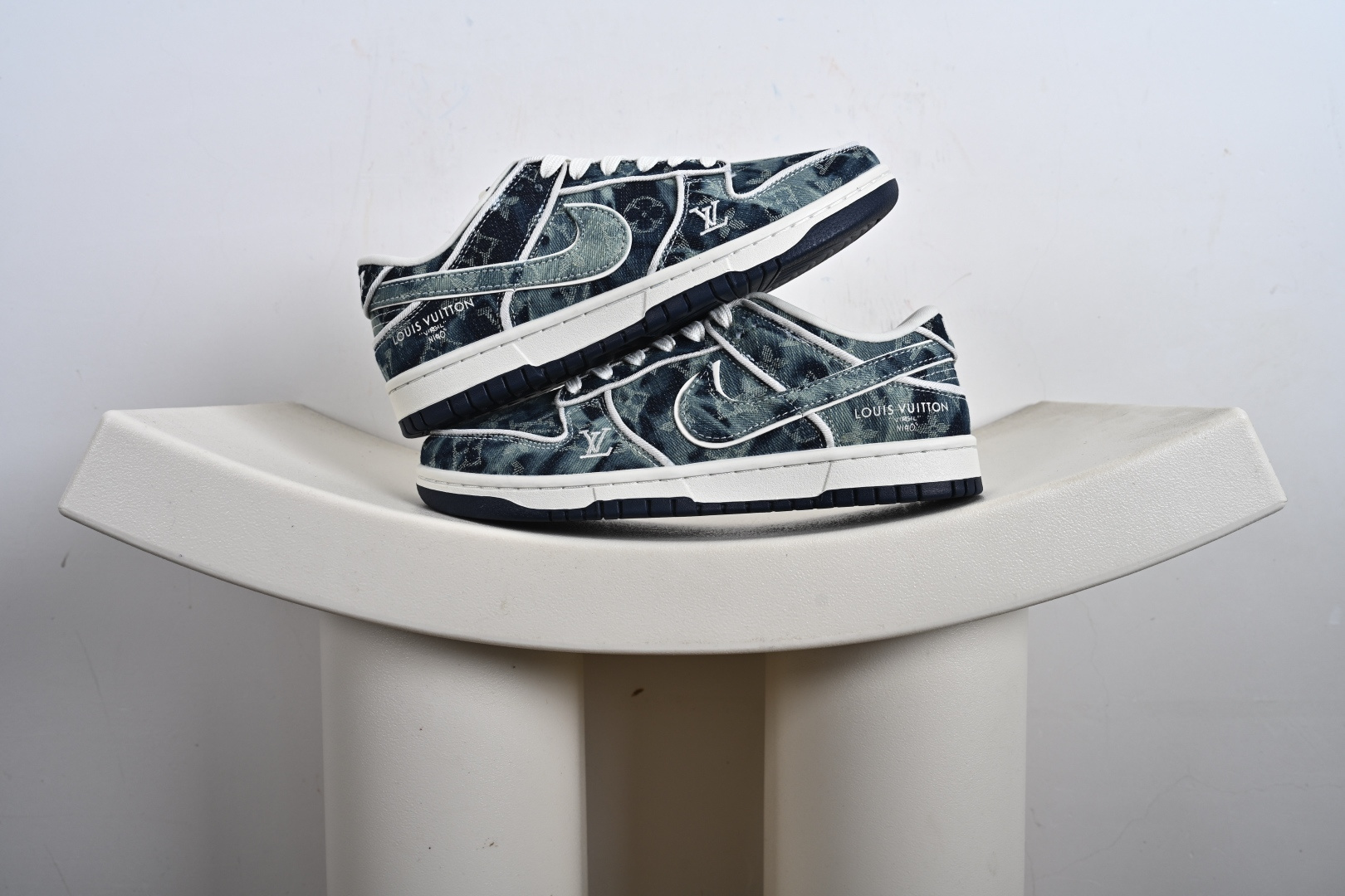 Nike SB Dunk Low LV联名 青蓝牛仔 高端定制 低帮休闲板鞋 SC0601-466