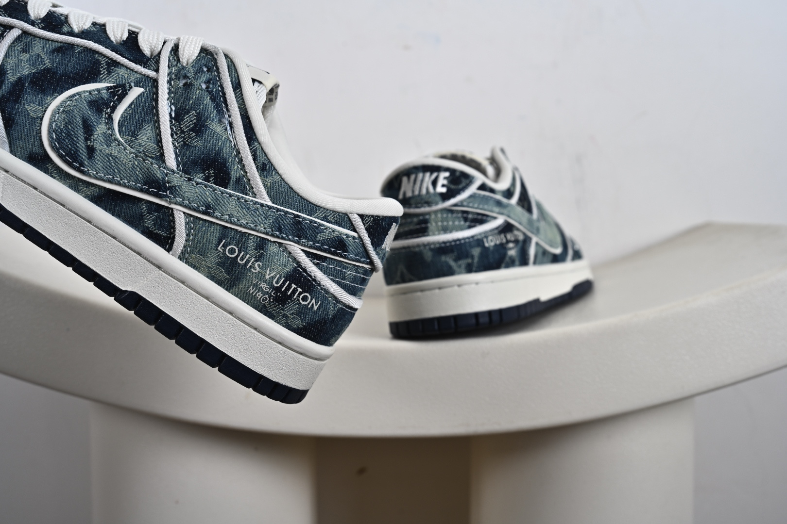 Nike SB Dunk Low LV联名 青蓝牛仔 高端定制 低帮休闲板鞋 SC0601-466