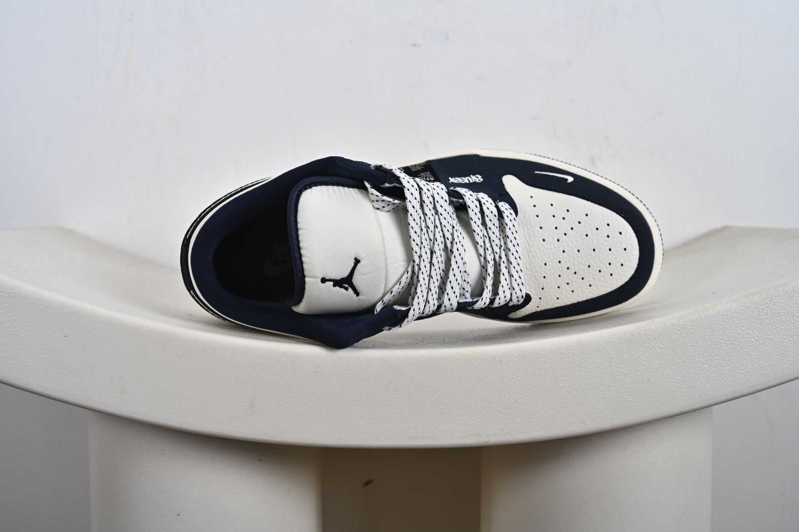 Stussy x Air Jordan 1 Low 斯图西 x AJ1 低帮 蓝白黑 AJ1 乔丹1代 aj1 乔1 低邦 深蓝黑 乔丹篮球鞋系列 LD8888-004