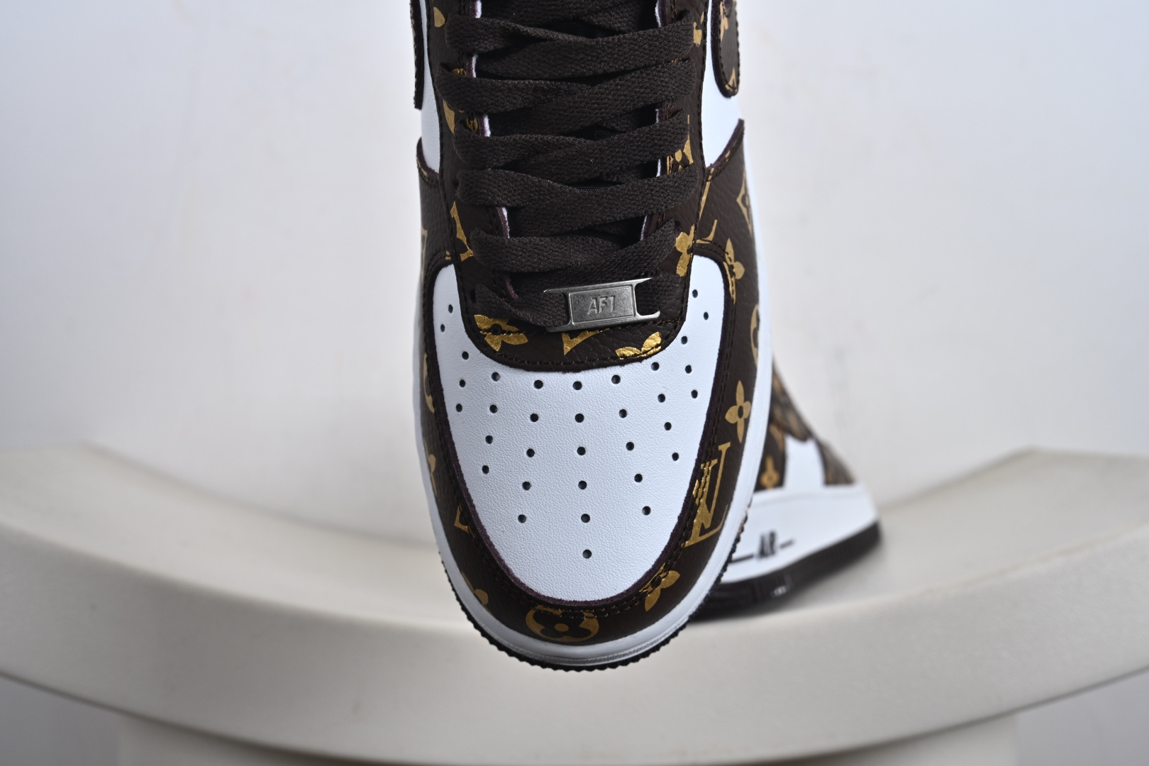 240 定制版 Nike Air Force 1'07 Low LV联名 经典白棕 空军一号低帮休闲板鞋 CZ3986-004