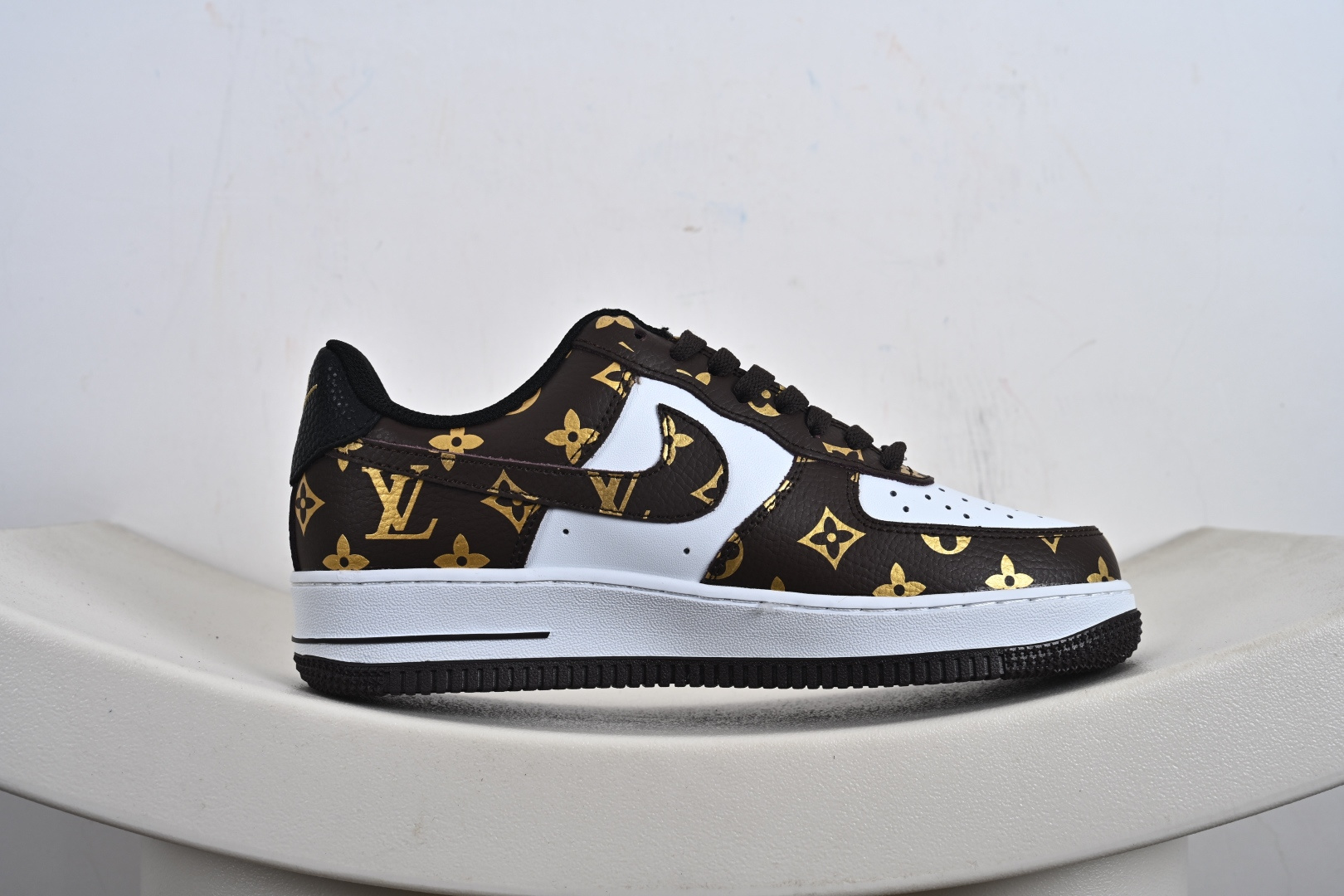 240 定制版 Nike Air Force 1'07 Low LV联名 经典白棕 空军一号低帮休闲板鞋 CZ3986-004