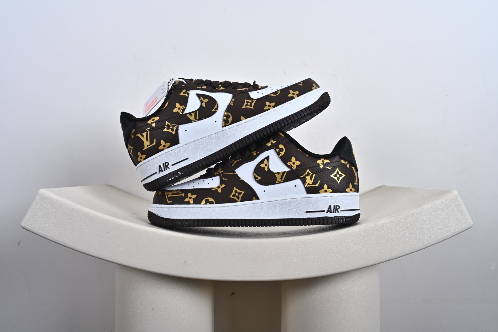 240 定制版 Nike Air Force 1'07 Low LV联名 经典白棕 空军一号低帮休闲板鞋 CZ3986-004