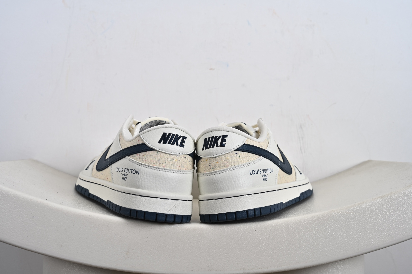 260 Louis Vuitton x Nike Dunk Low 米白藏蓝织布 SC0601-478
