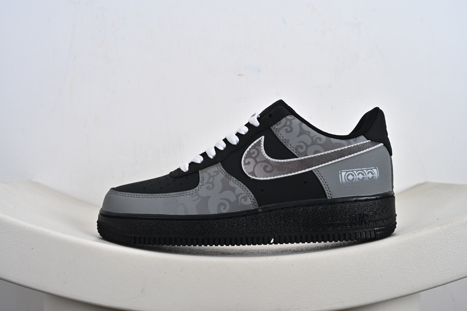 定制版 Nike Air Force 1 Low 07 WET 影月巡 黑灰 ZH0316-108