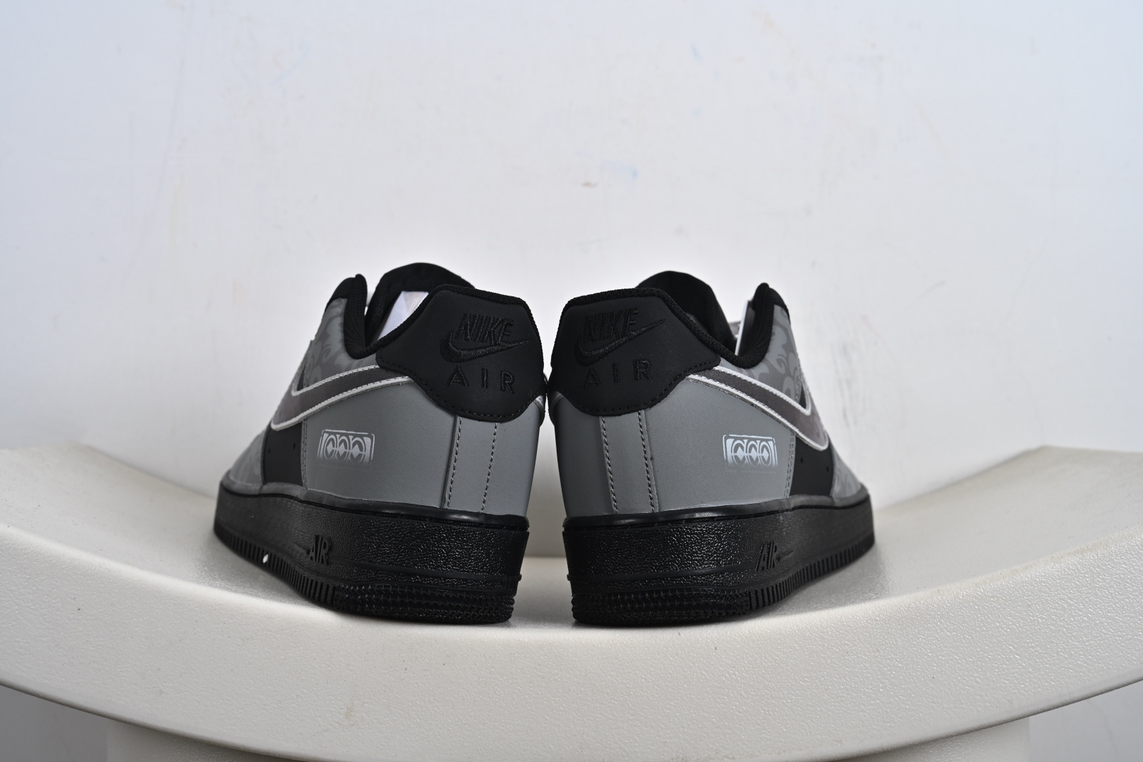 定制版 Nike Air Force 1 Low 07 WET 影月巡 黑灰 ZH0316-108