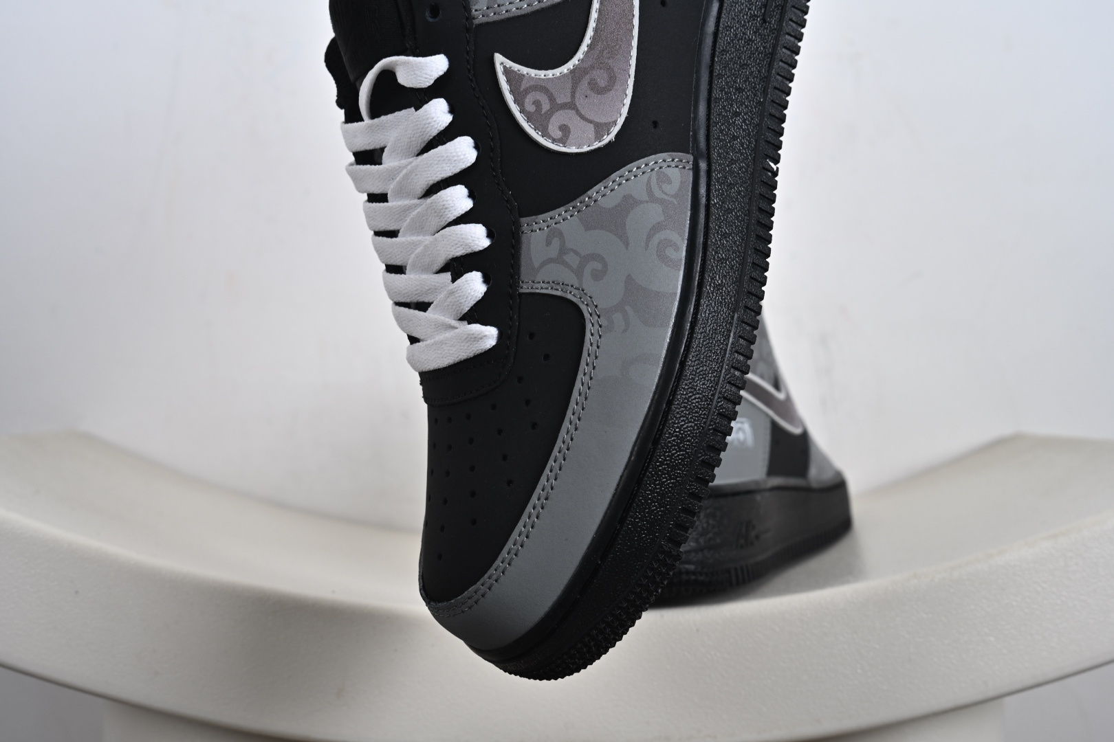 定制版 Nike Air Force 1 Low 07 WET 影月巡 黑灰 ZH0316-108