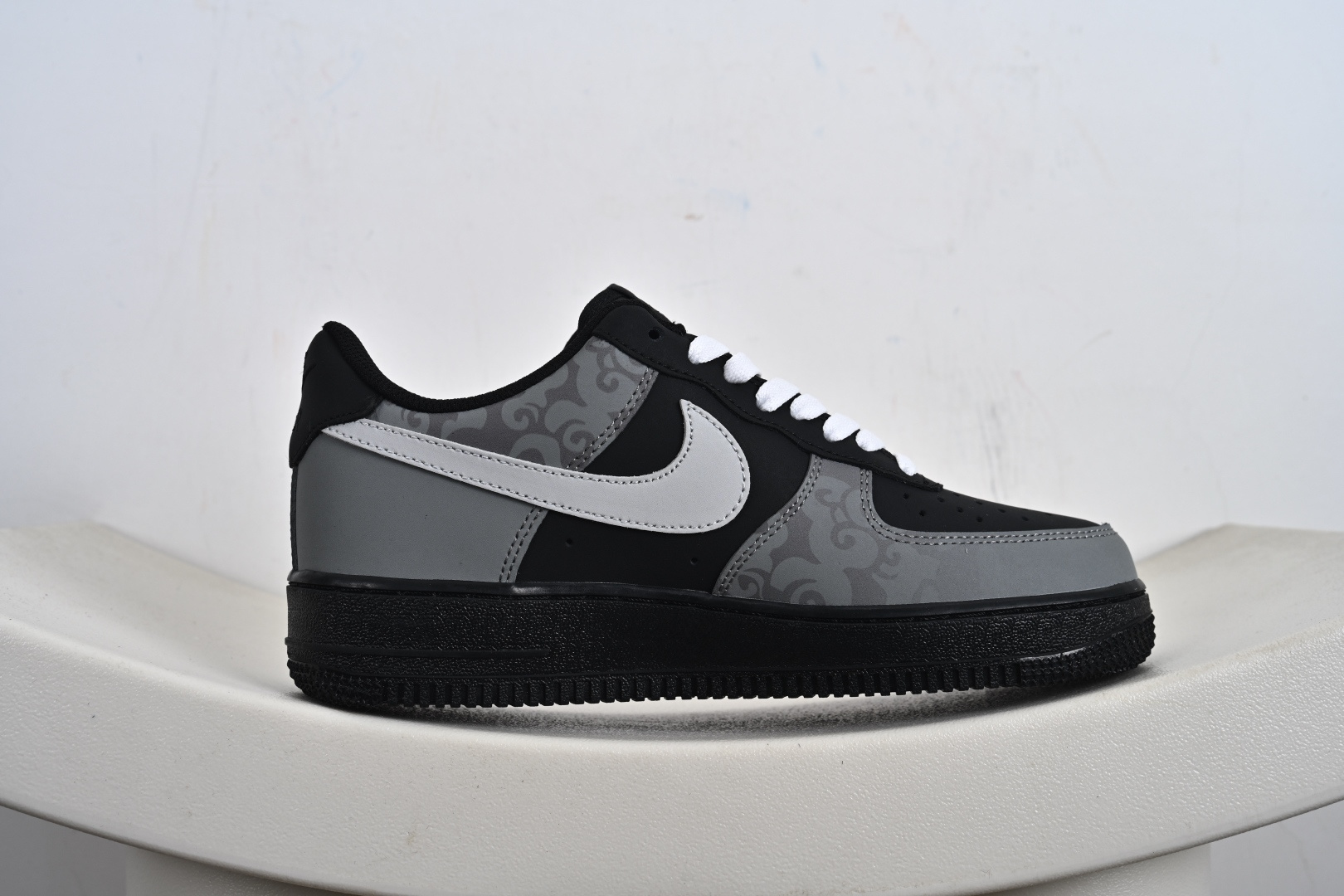 定制版 Nike Air Force 1 Low 07 WET 影月巡 黑灰 ZH0316-108