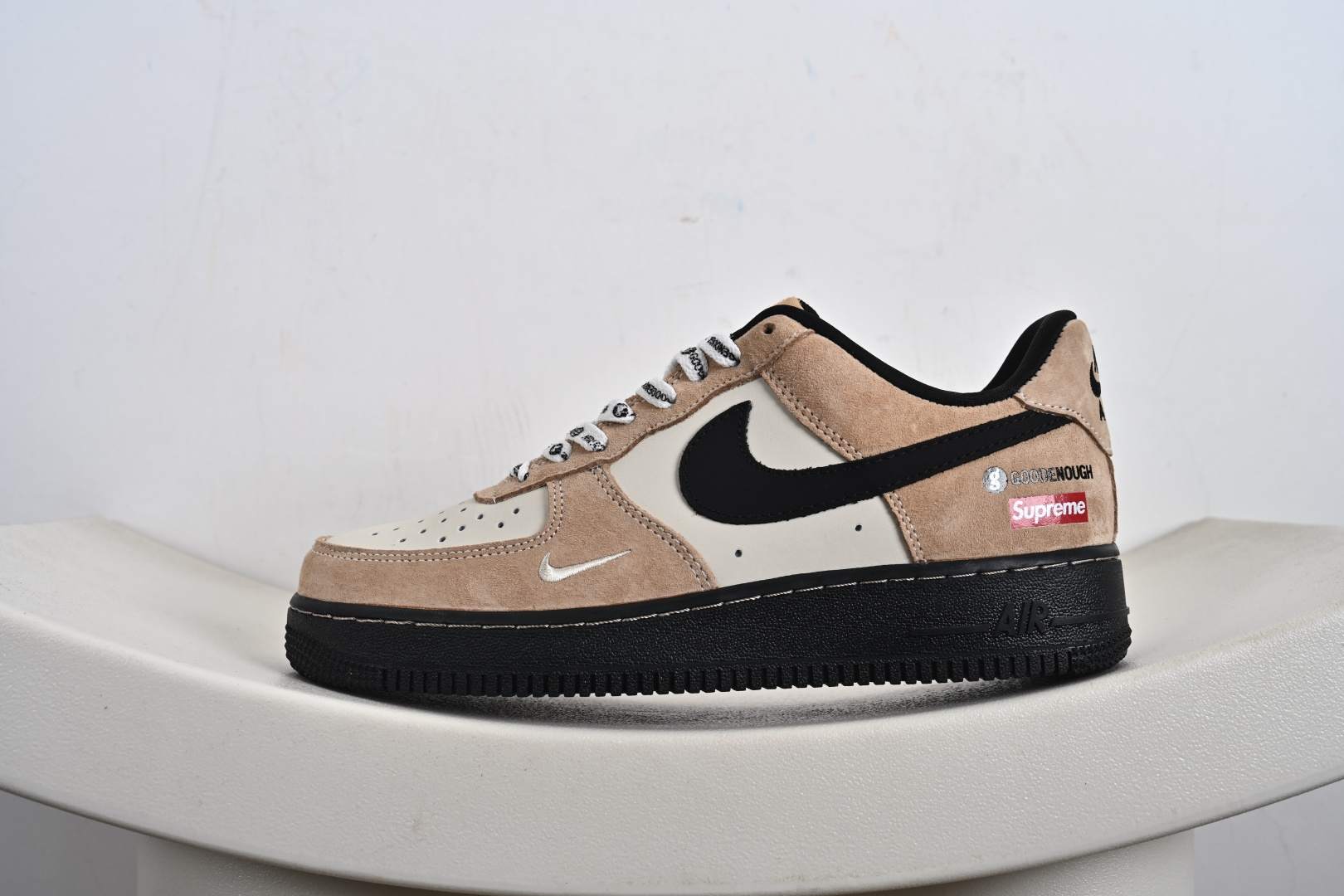 定制版 NK Air Force 1 '07 Low Supreme 藤原浩 联名--黑棕空军一号低帮 运动鞋 休闲鞋 YF9511-810