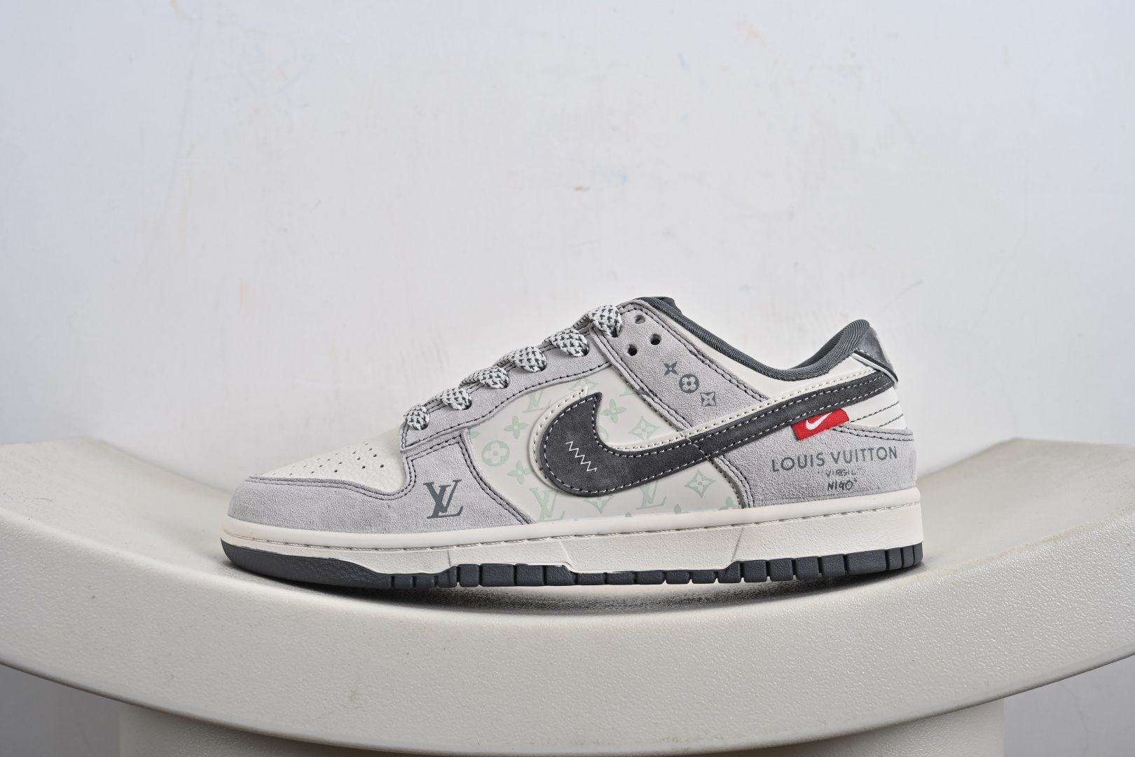 260 定制版 NK Dunk Low 联名 灰白双勾 周年高端定制 低帮休闲板鞋 CX5050-Y20