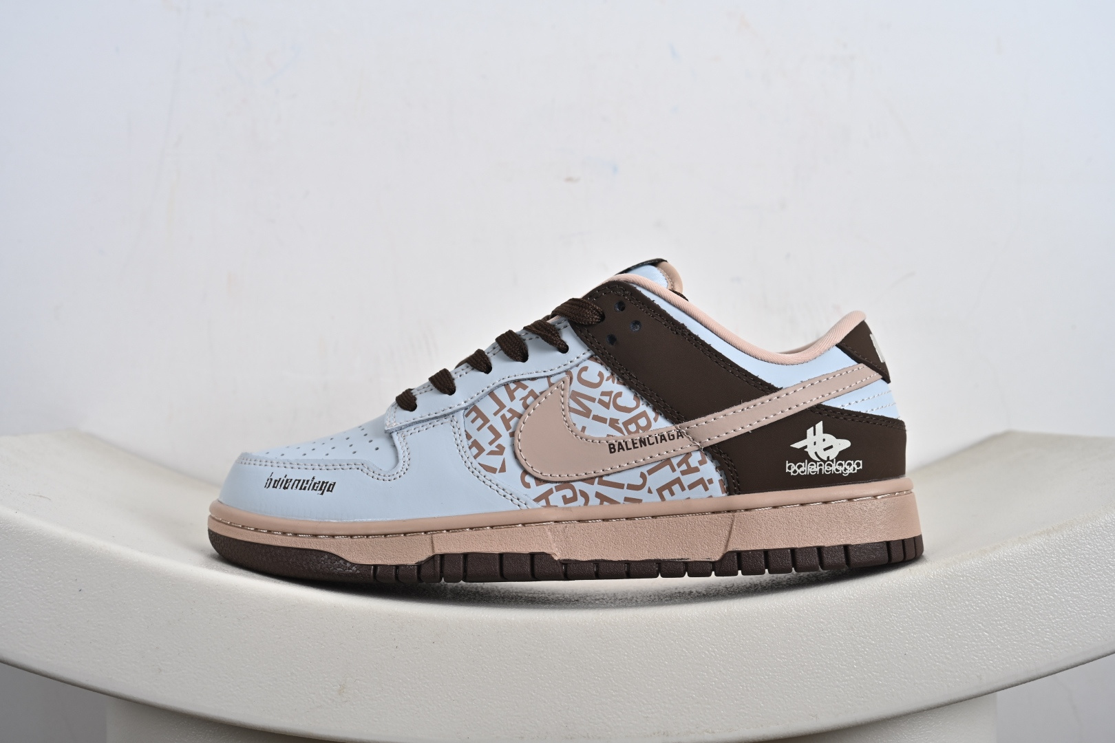 260 定制版 Balenciaga x NK Dunk SB Low 巴黎世家 x SB 低帮 蓝粉棕 DD1988-002