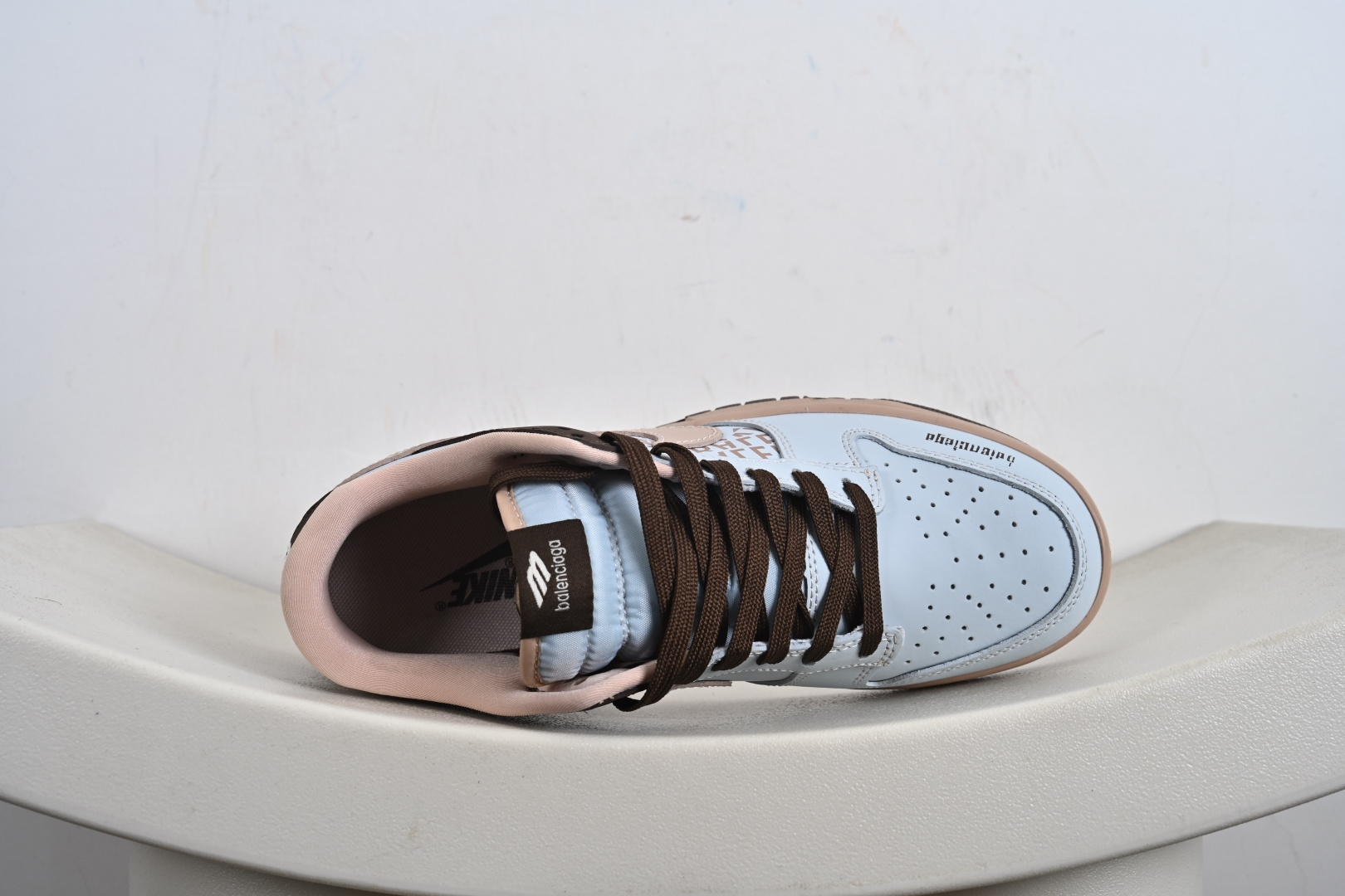 260 定制版 Balenciaga x NK Dunk SB Low 巴黎世家 x SB 低帮 蓝粉棕 DD1988-002