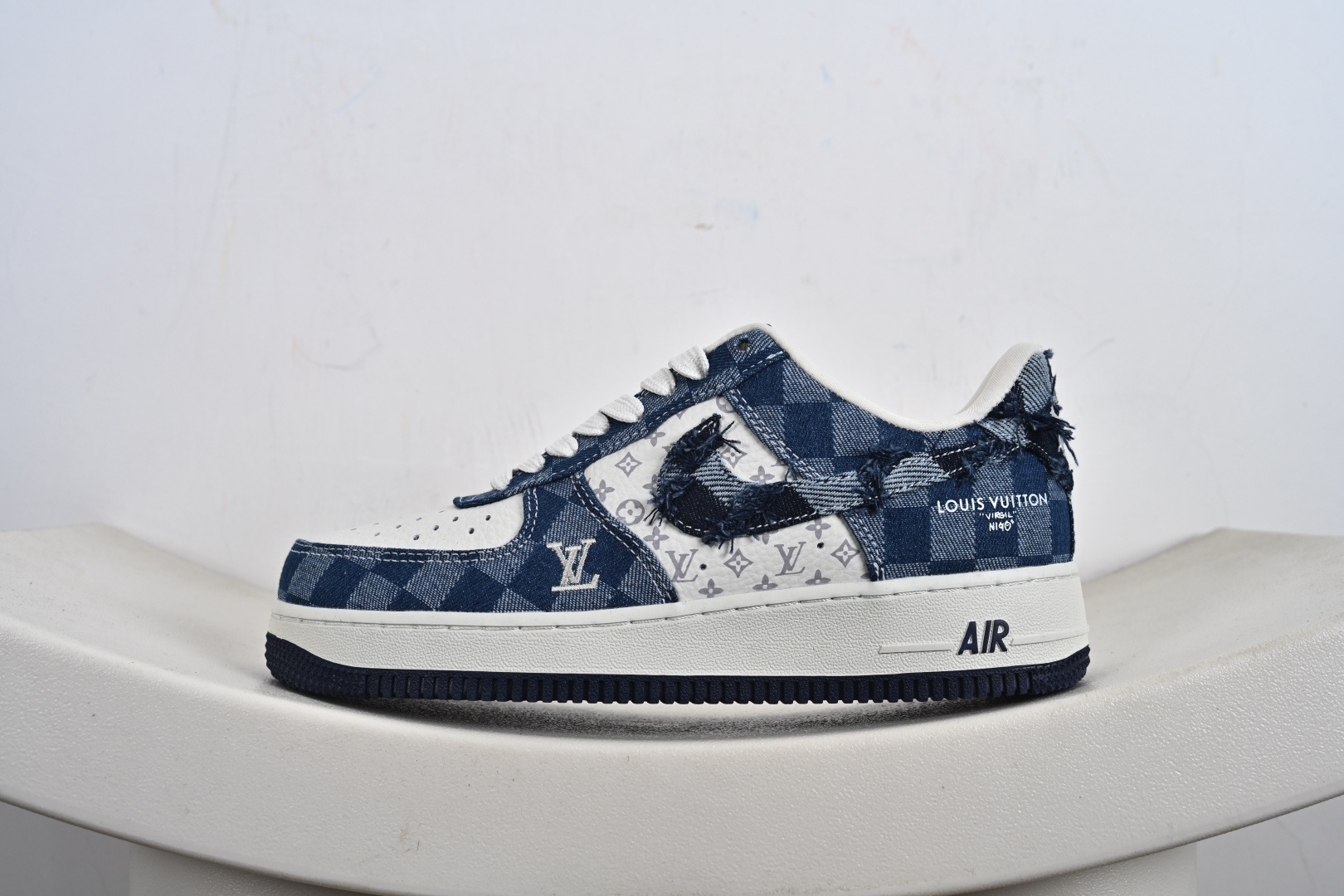 240 Nike Air Force 1‘07 Low 联名 白海军蓝 空军一号低帮休闲板鞋 YF9511-816