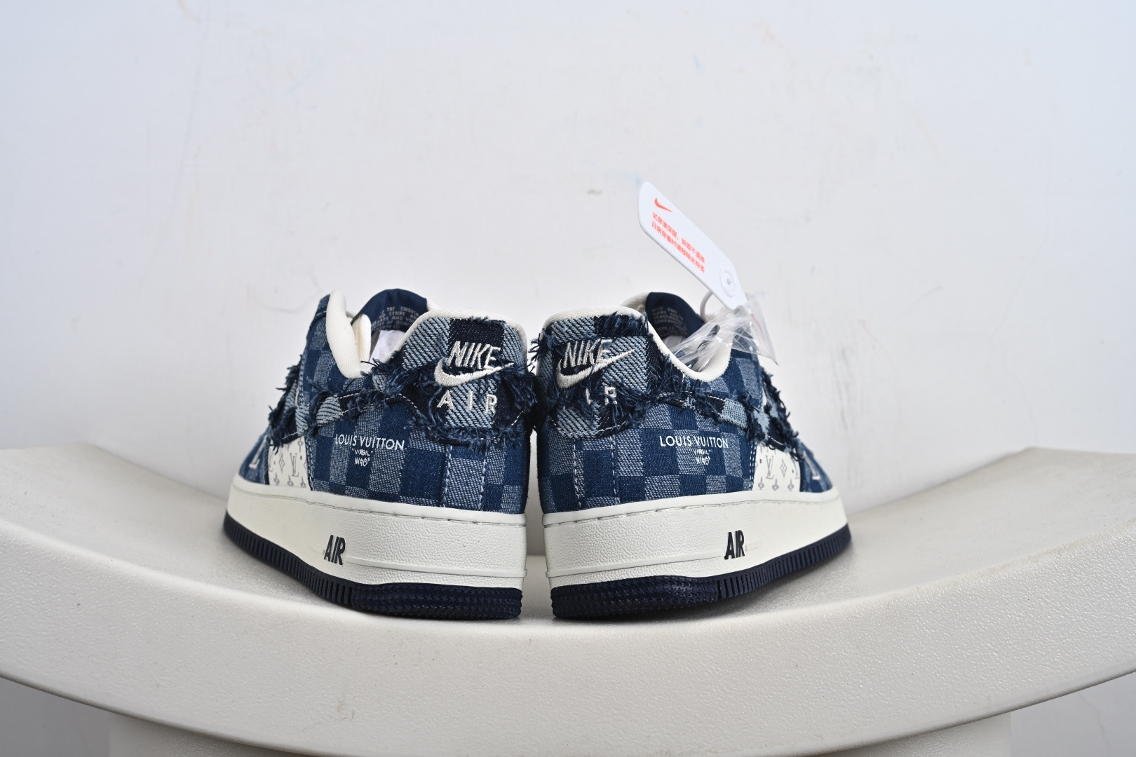 240 Nike Air Force 1‘07 Low 联名 白海军蓝 空军一号低帮休闲板鞋 YF9511-816