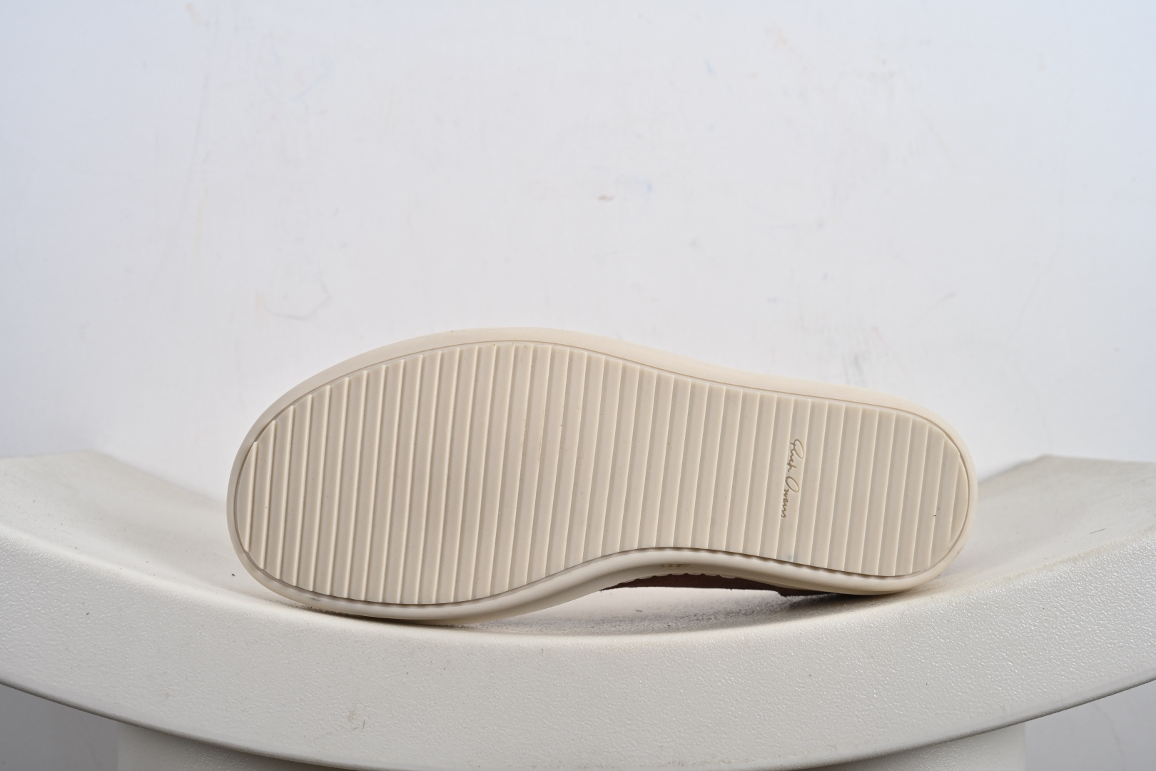 450 瑞克·欧文斯Rick Owens支线品牌DRKSHDW SS23 EDFU Vintage Low- Sneakers”Grey/Milk”低帮厚底板鞋“皮革雾灰奶白侵权款”RU01D3897 LCOLVS 811