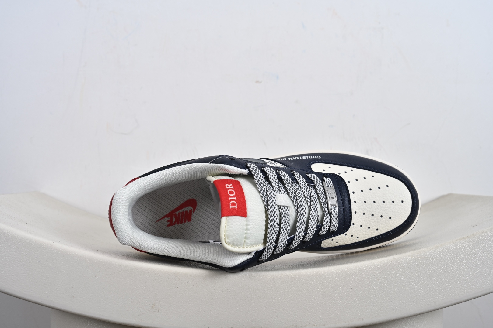 240 高端定制Nike Air Force 1 '07 Low “迪奥联名------ 米白蓝灰钩” 高端定制 低帮休闲板鞋 XD2588-603