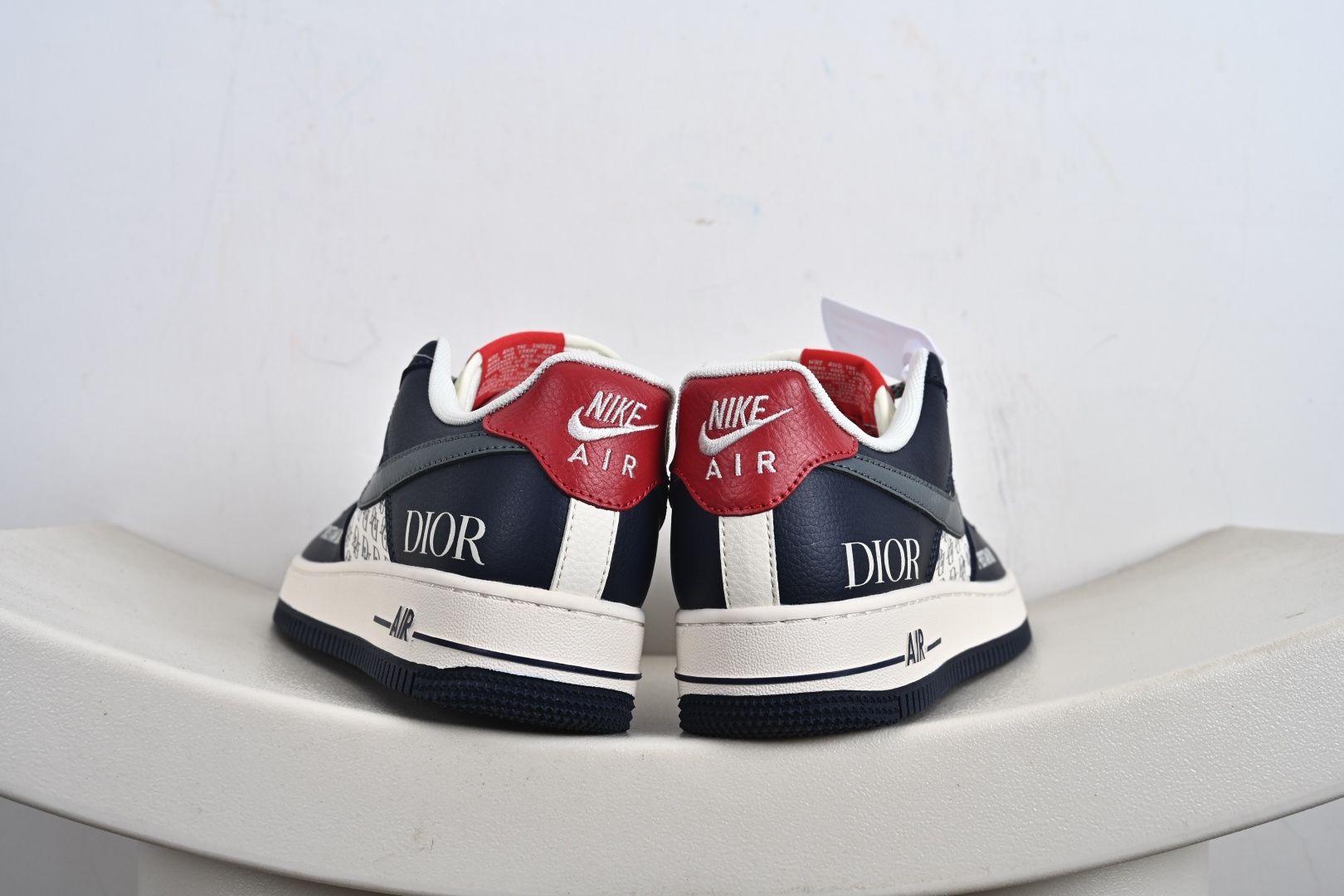 240 高端定制Nike Air Force 1 '07 Low “迪奥联名------ 米白蓝灰钩” 高端定制 低帮休闲板鞋 XD2588-603