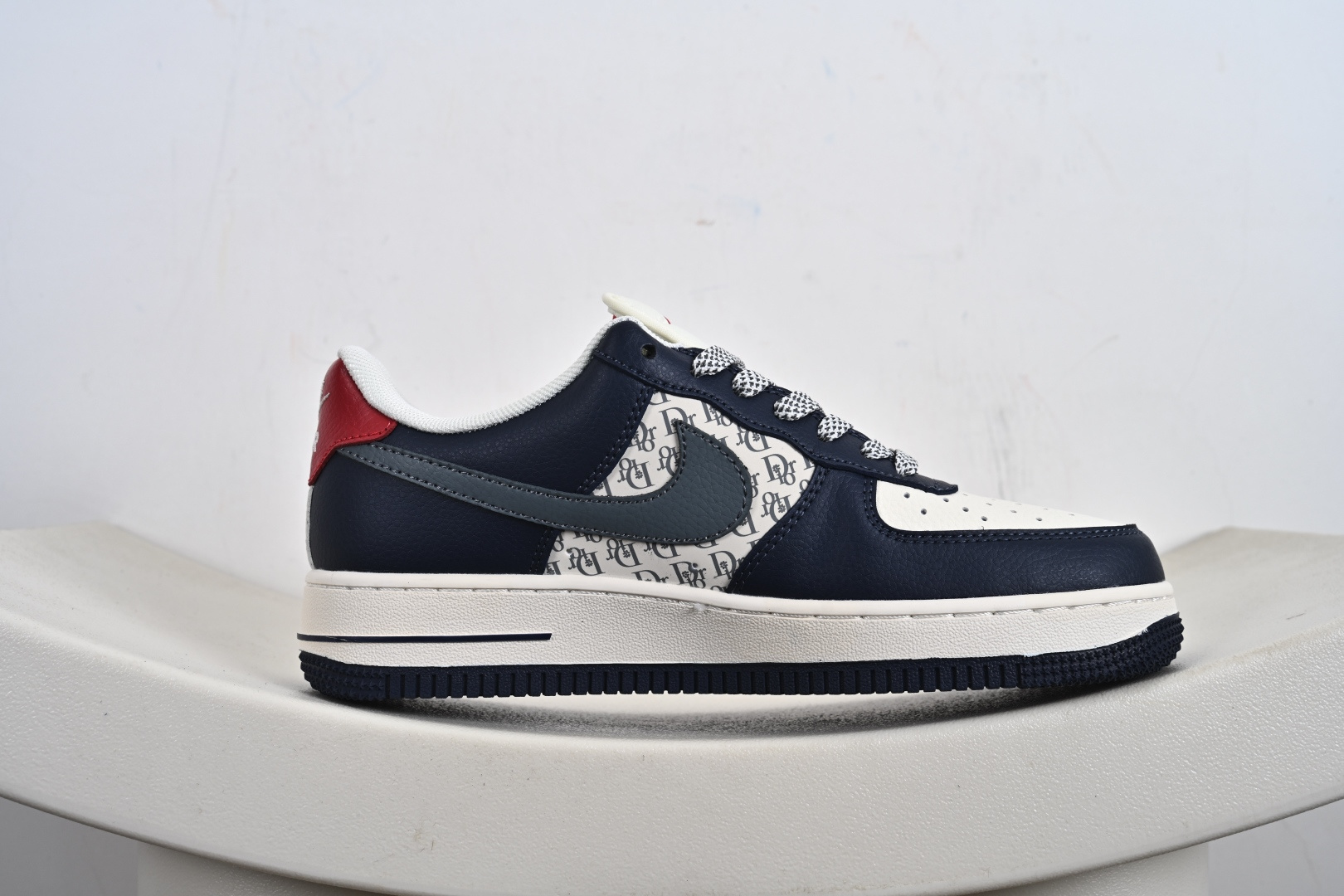 240 高端定制Nike Air Force 1 '07 Low “迪奥联名------ 米白蓝灰钩” 高端定制 低帮休闲板鞋 XD2588-603