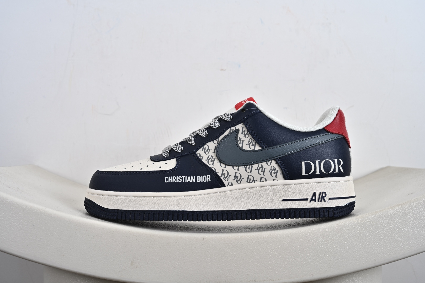 240 高端定制Nike Air Force 1 '07 Low “迪奥联名------ 米白蓝灰钩” 高端定制 低帮休闲板鞋 XD2588-603