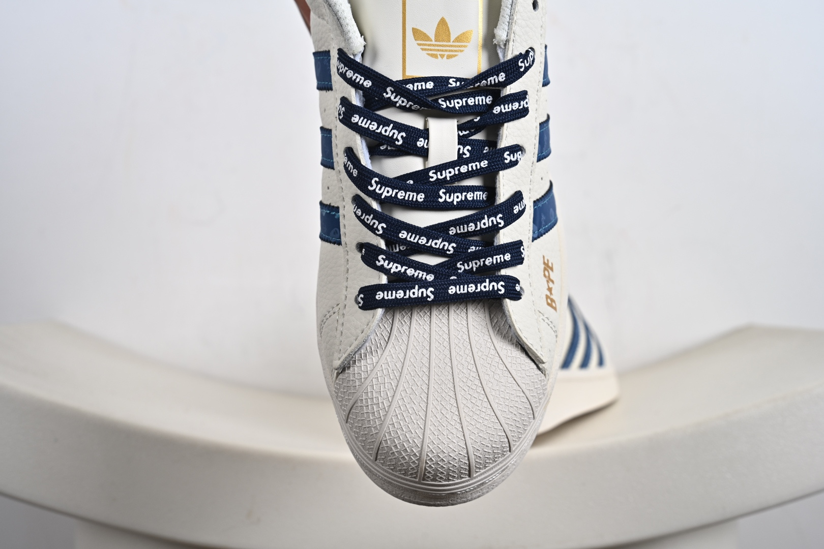 220 定制版 Originals Superstar x BAPE x Superme 白蓝红 QC2602