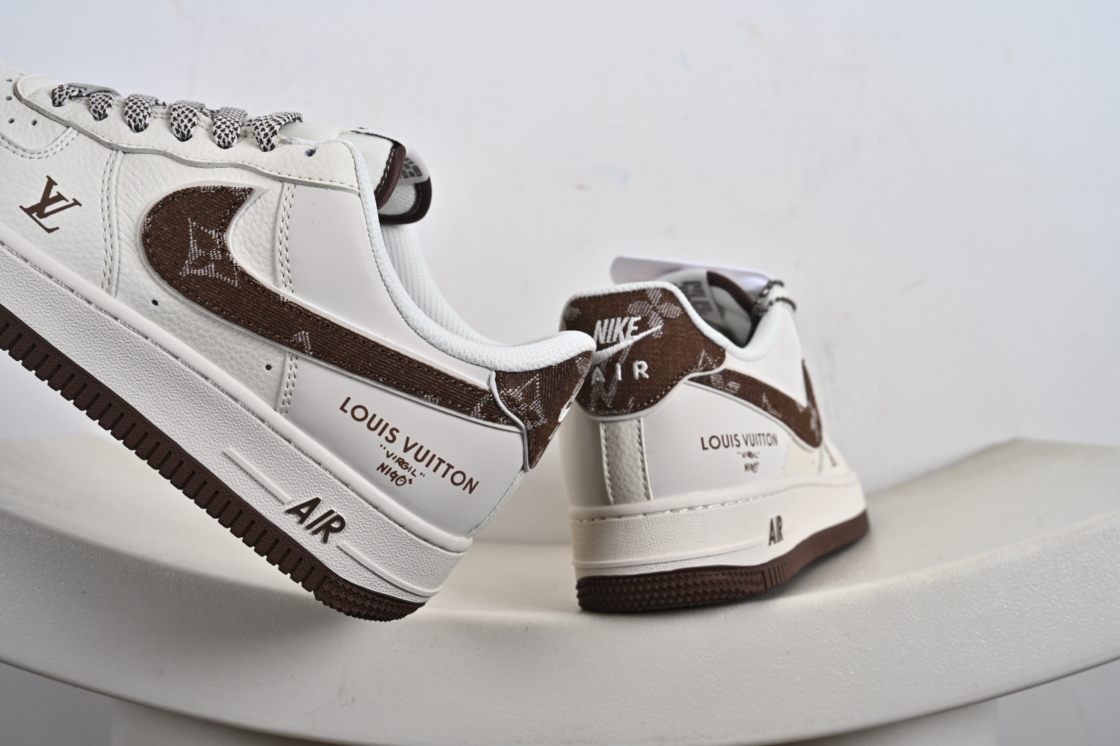 NIke Air Force 1 '07 Low “LV联名-米棕牛仔勾”空军一号 低帮 运动鞋 SM6668-109